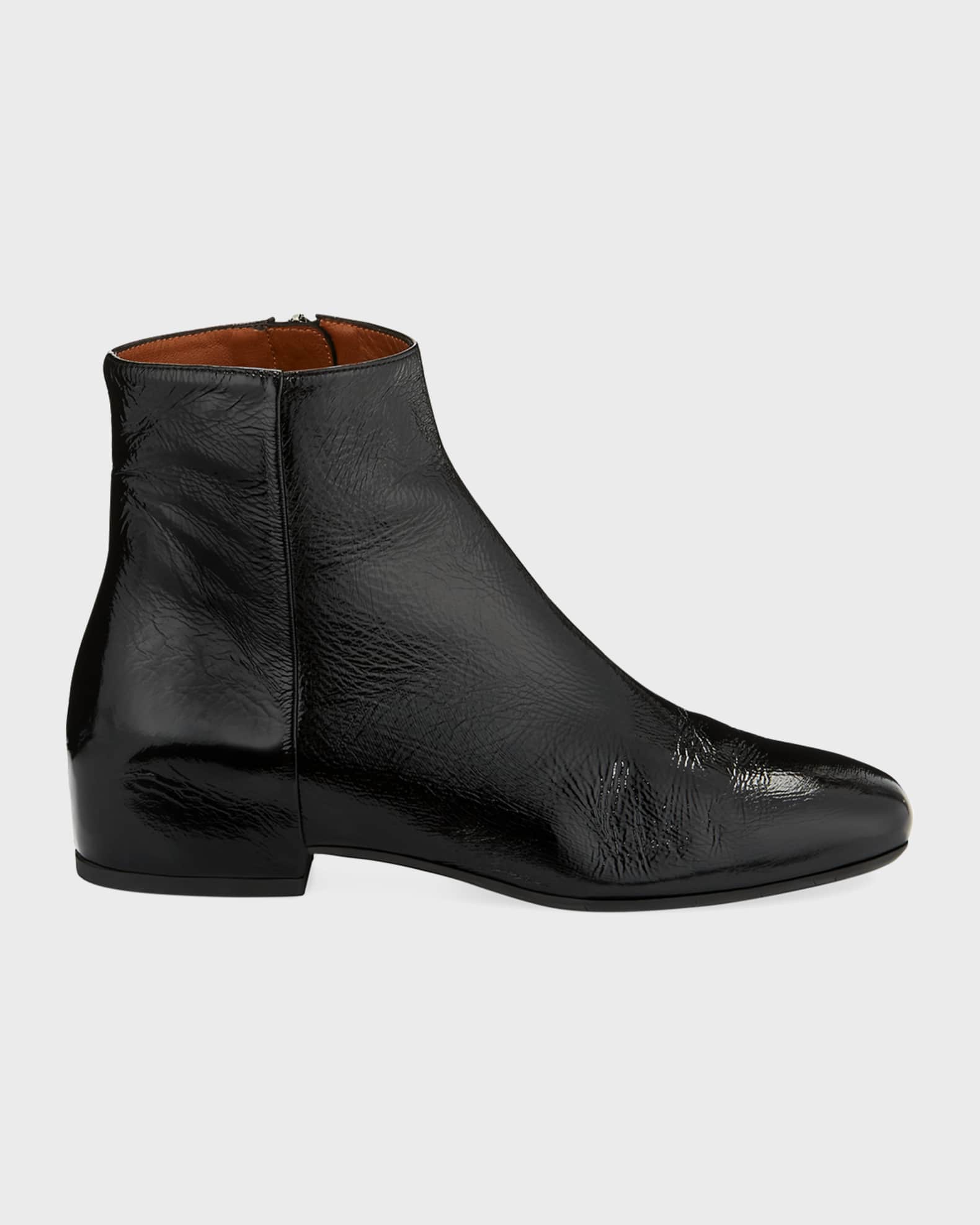 Aquatalia Ulyssa Leather Low-Heel Boot | Neiman Marcus