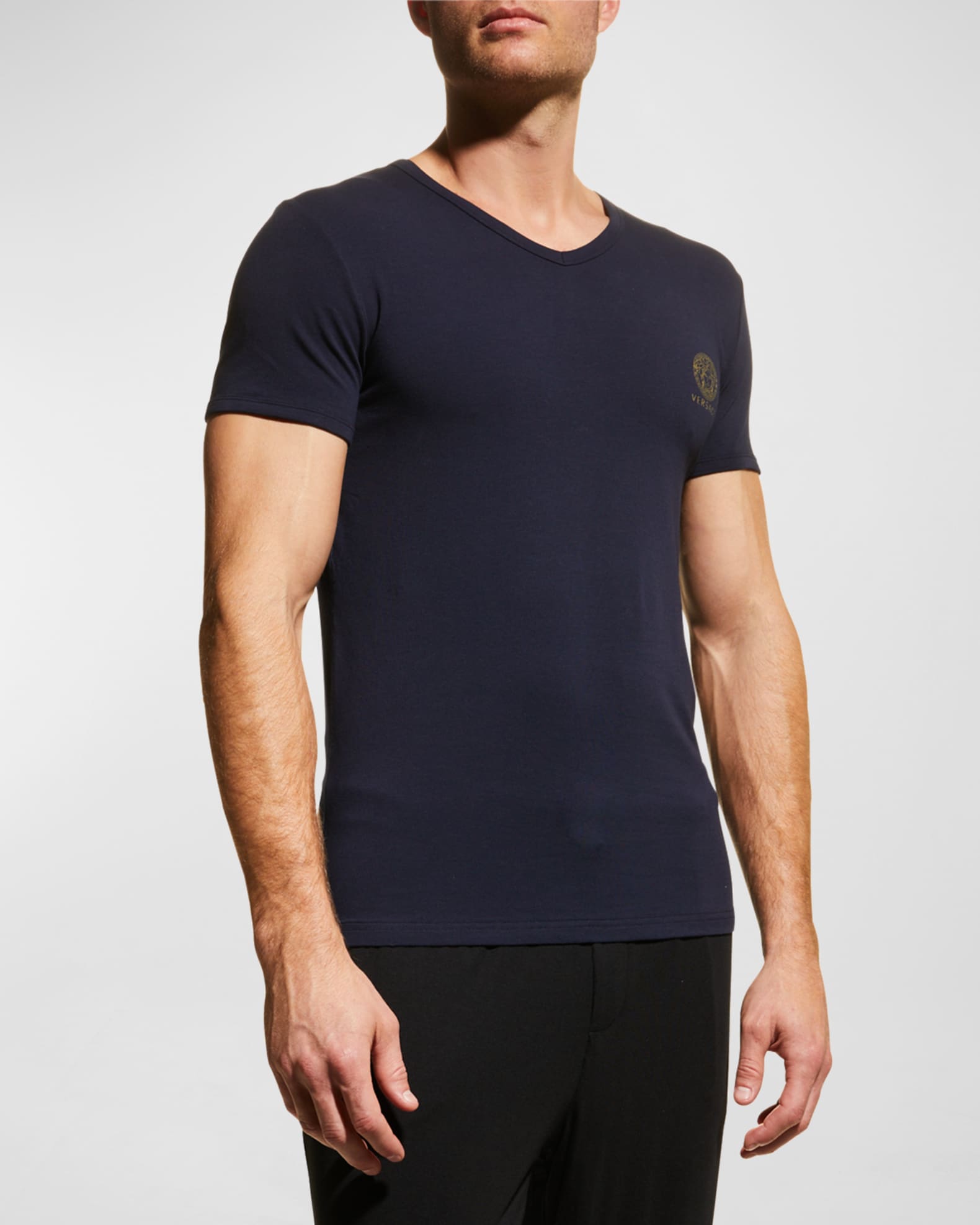 Versace Jersey V-Neck T-Shirt | Neiman Marcus