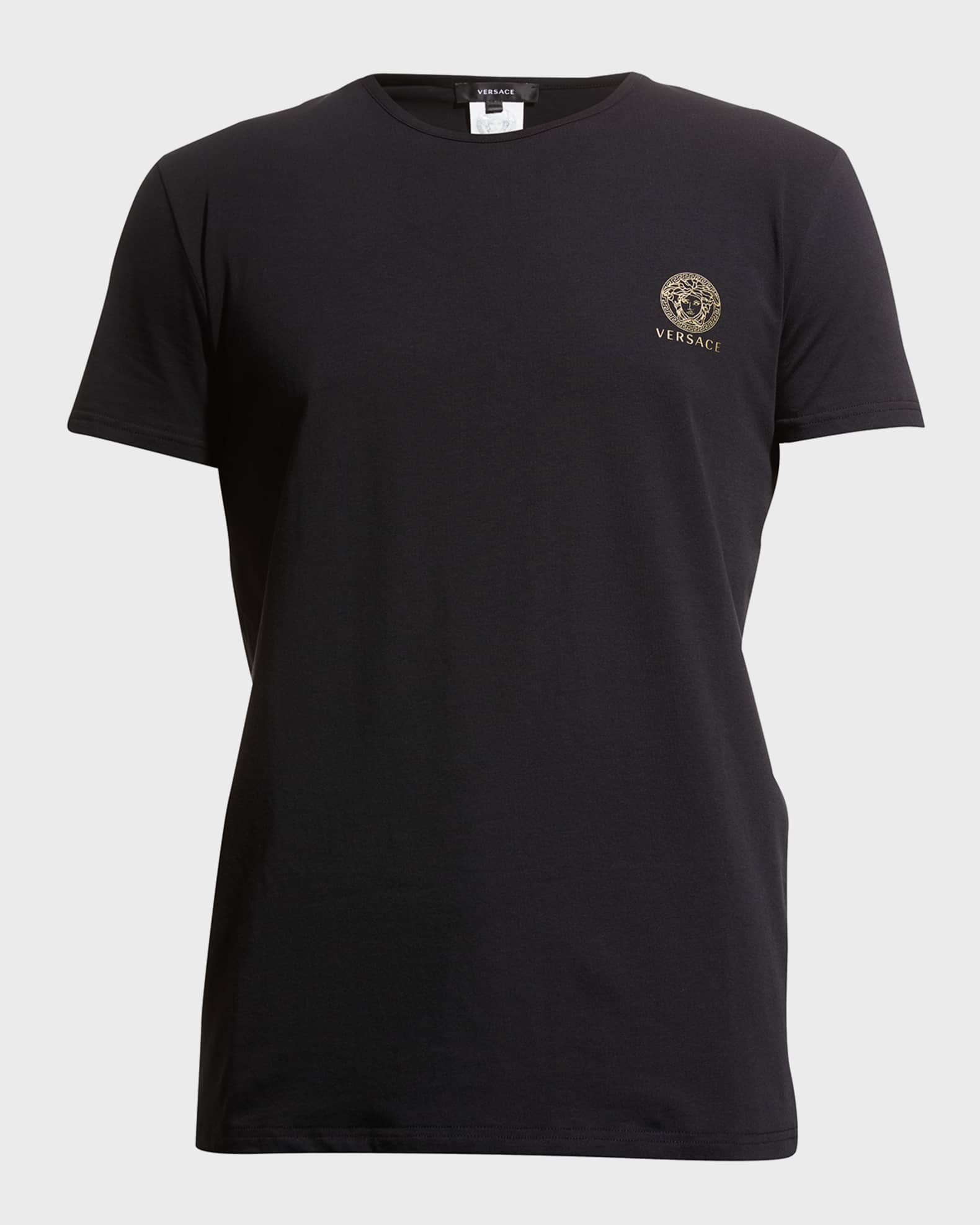 Versace Men's Medusa Logo Crewneck T-Shirt | Neiman Marcus
