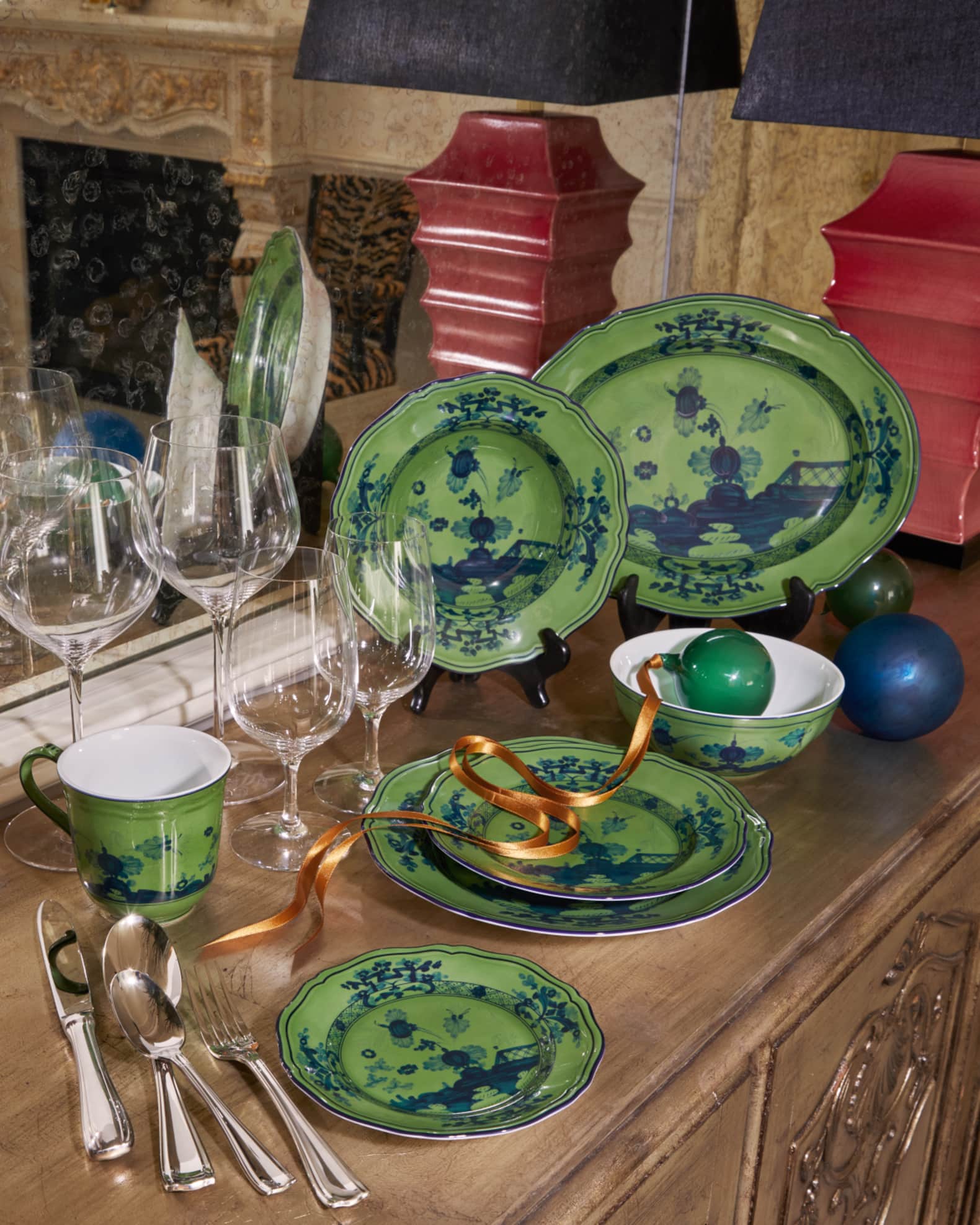 GINORI 1735 Oriente Italiano Mug, Malachite | Neiman Marcus