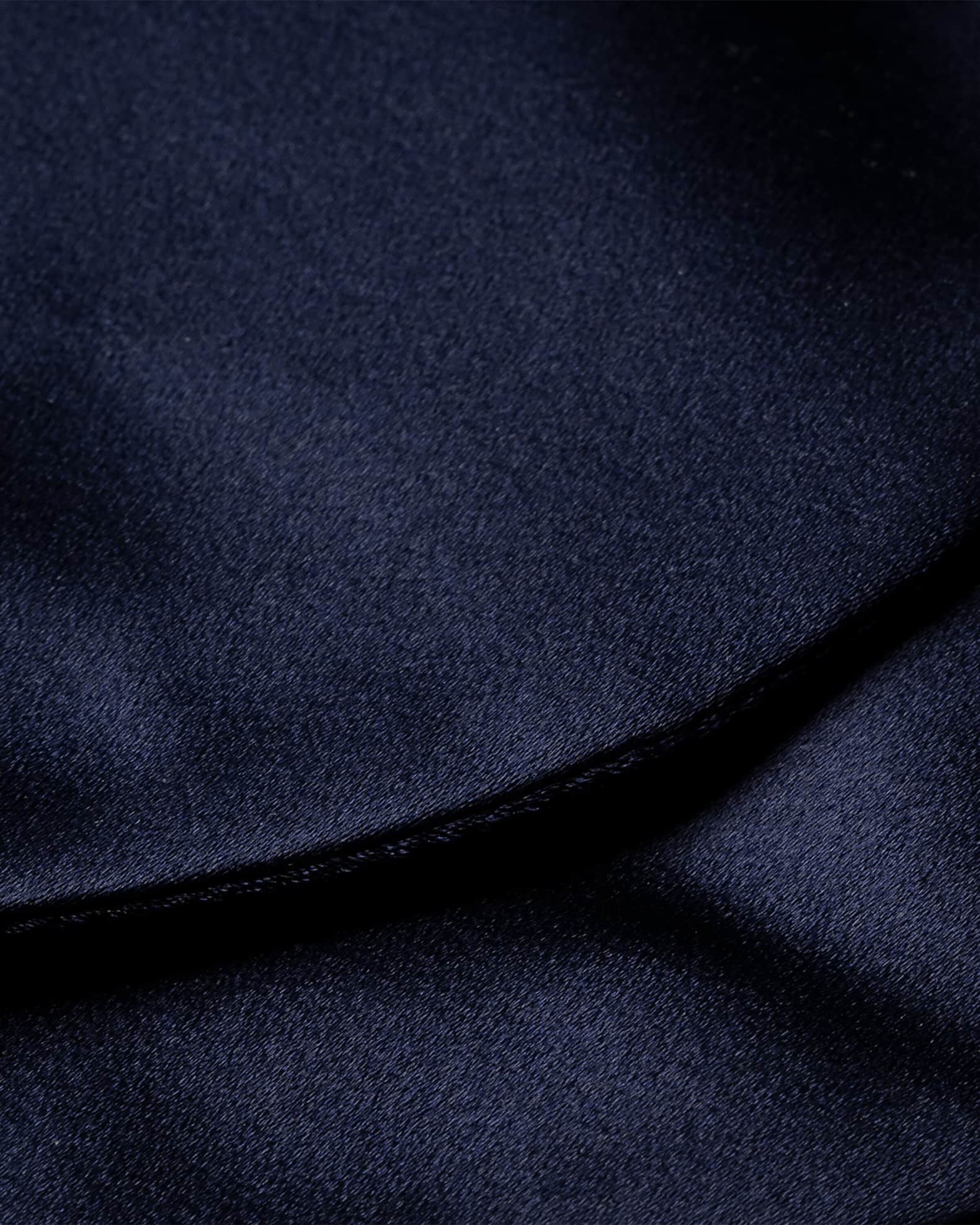 Black Silk Satin Ready-Tied Bow Tie 1