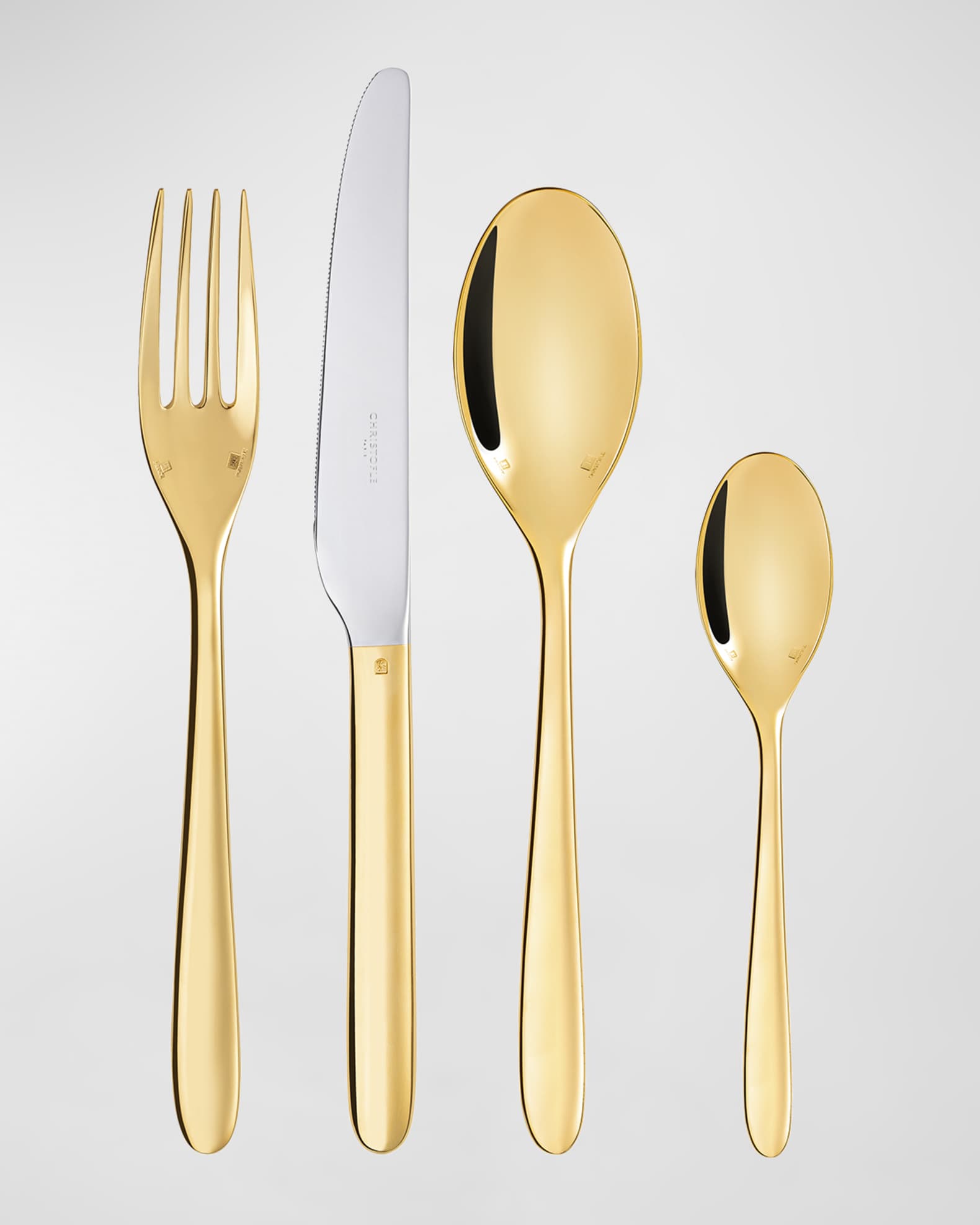 24-Piece Gold Mood Flatware Service 1