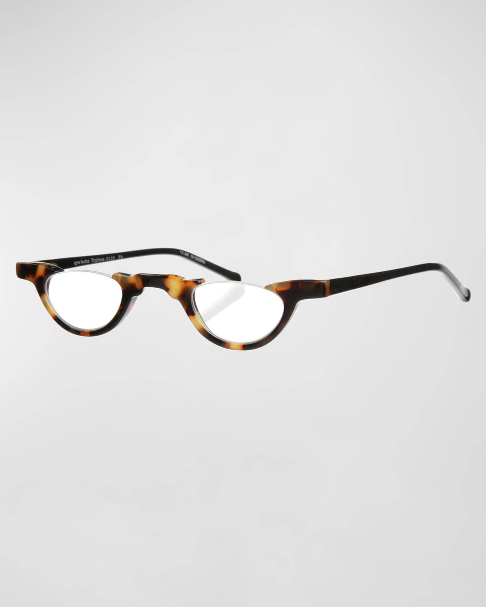 Topless Semi-Rimless Acetate Readers 0