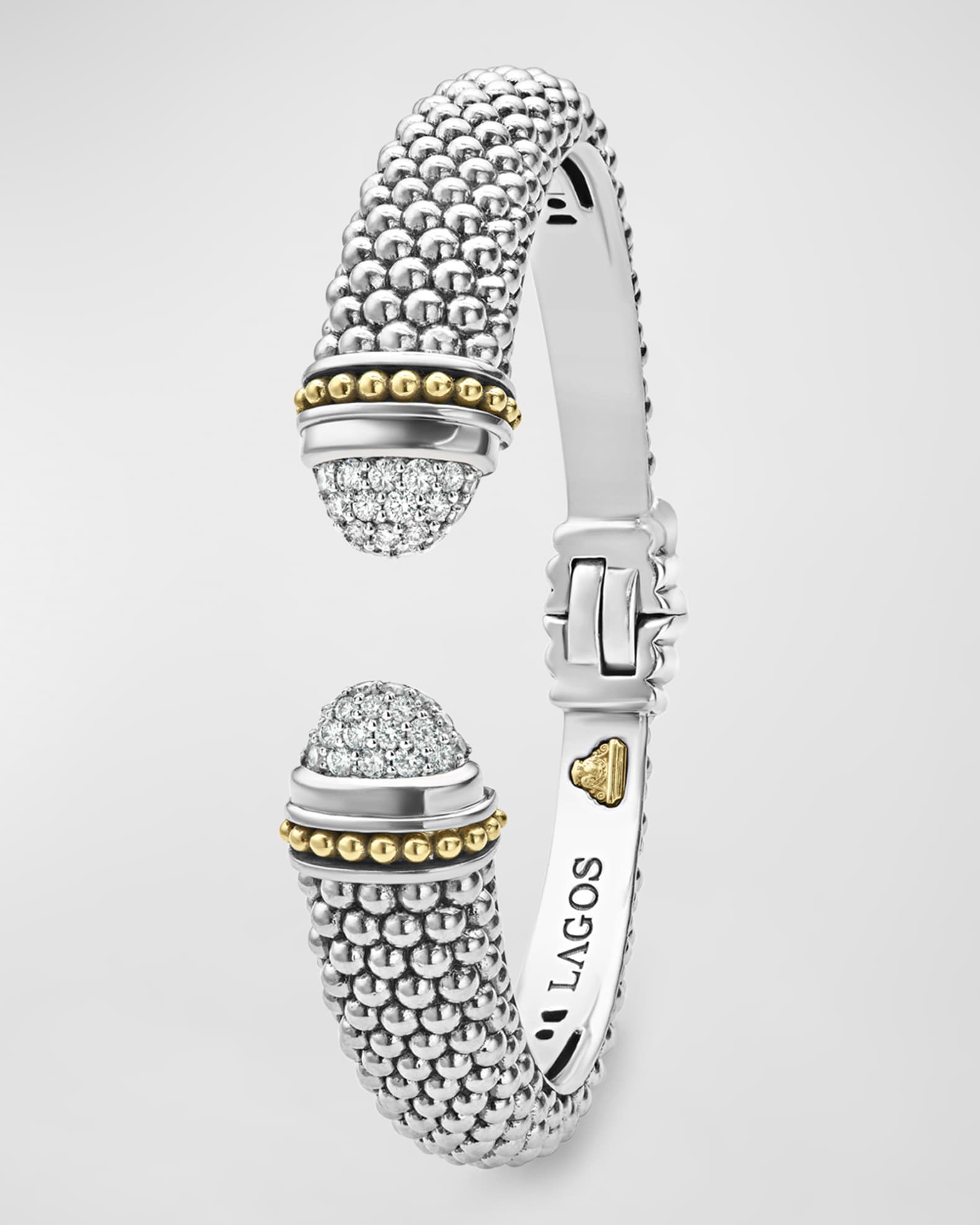 Lagos caviar cuff bracelet Clearance