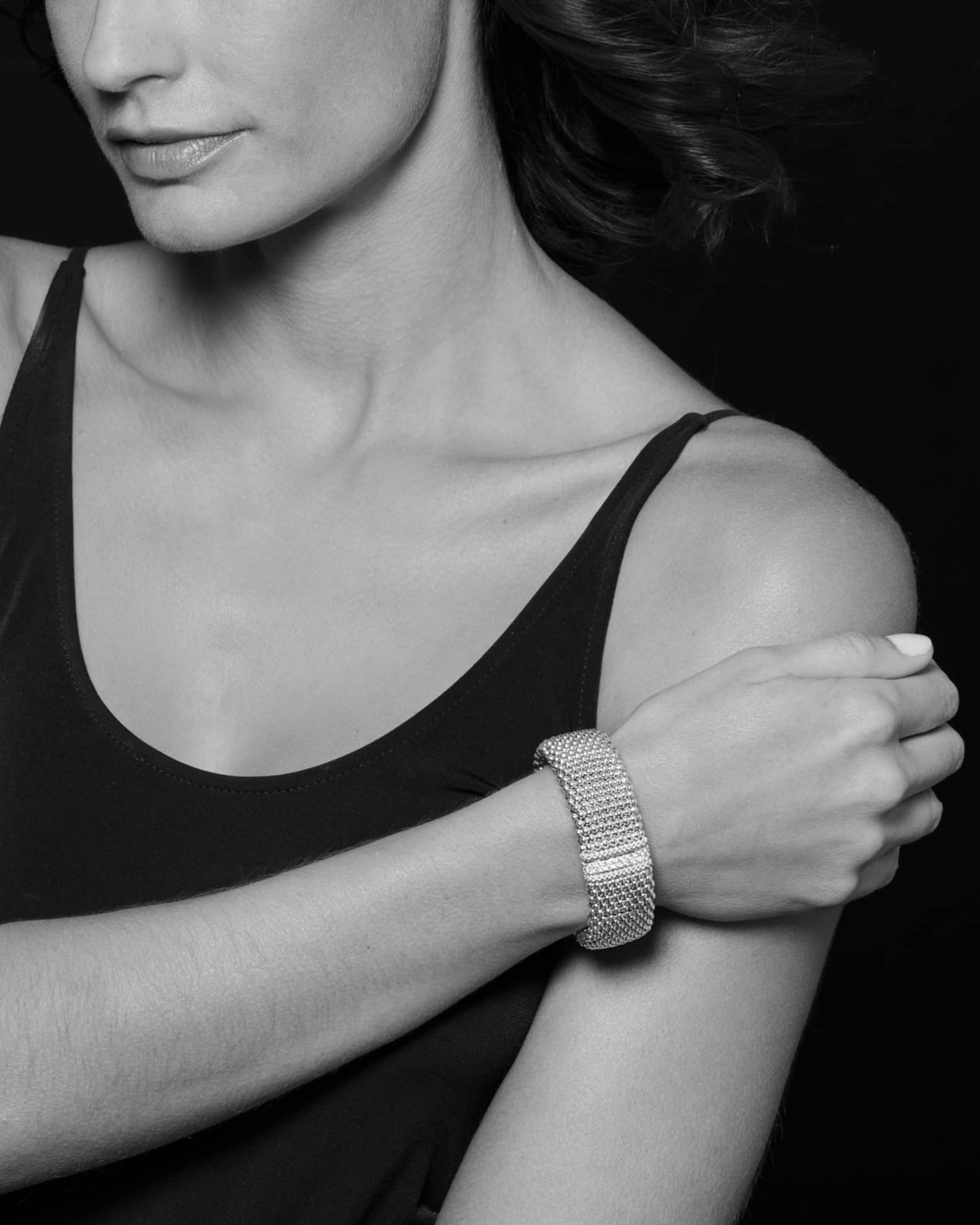 LAGOS Diamond Lux Caviar 23mm SingleStation Bracelet Neiman Marcus