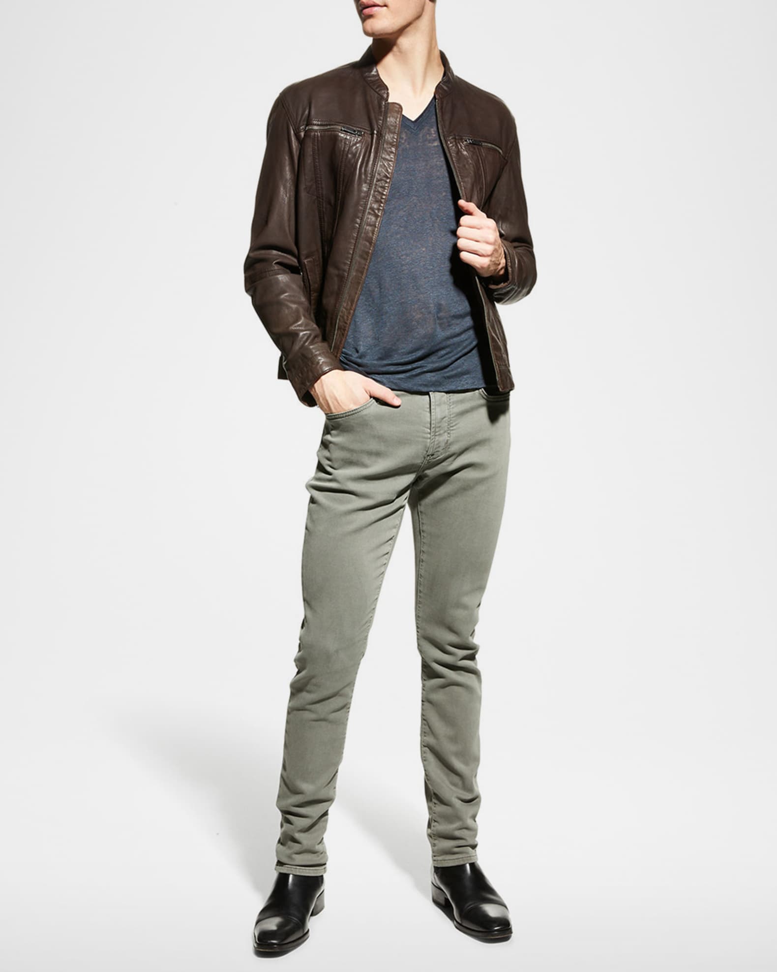 Men's Lambskin Leather Jacket 1