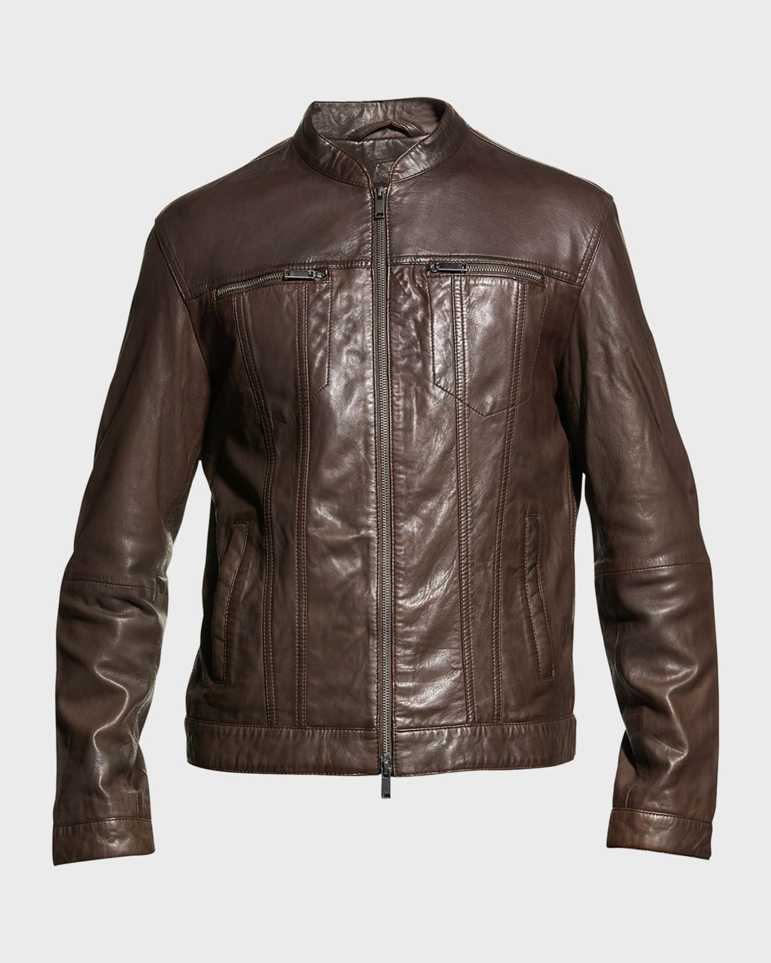 Louis Vuitton Biker Jacket in Black Leather Lambskin ref.571441 - Joli  Closet