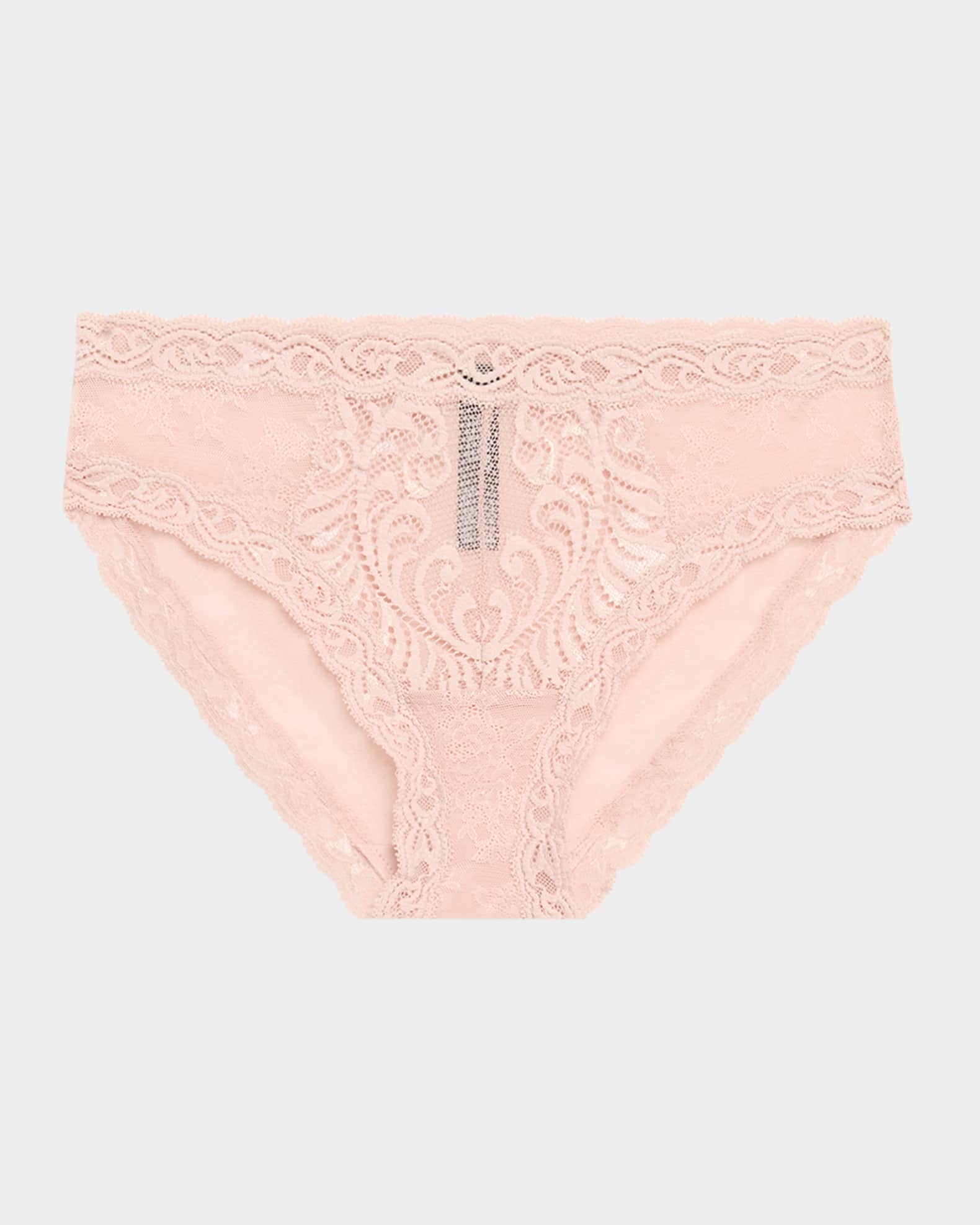 Feathers Lace-Trim and Mesh Hipster Briefs 0