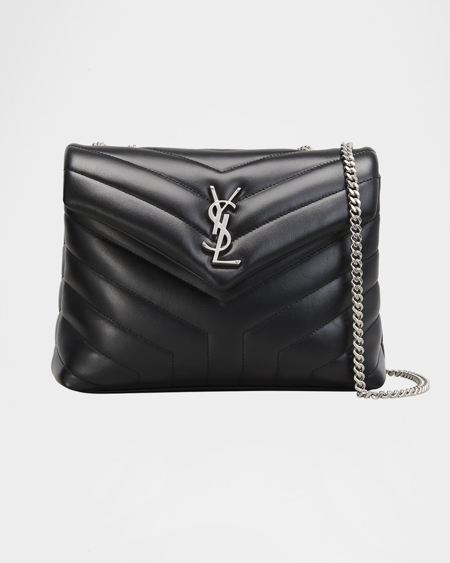 ショルダーバッグ・ポシェット SAINT LAURENT LOULOU SMALL CROSSBODY BAG IN QUILTED NAPPA 0400018013810_BIANCOCREAM?wid=