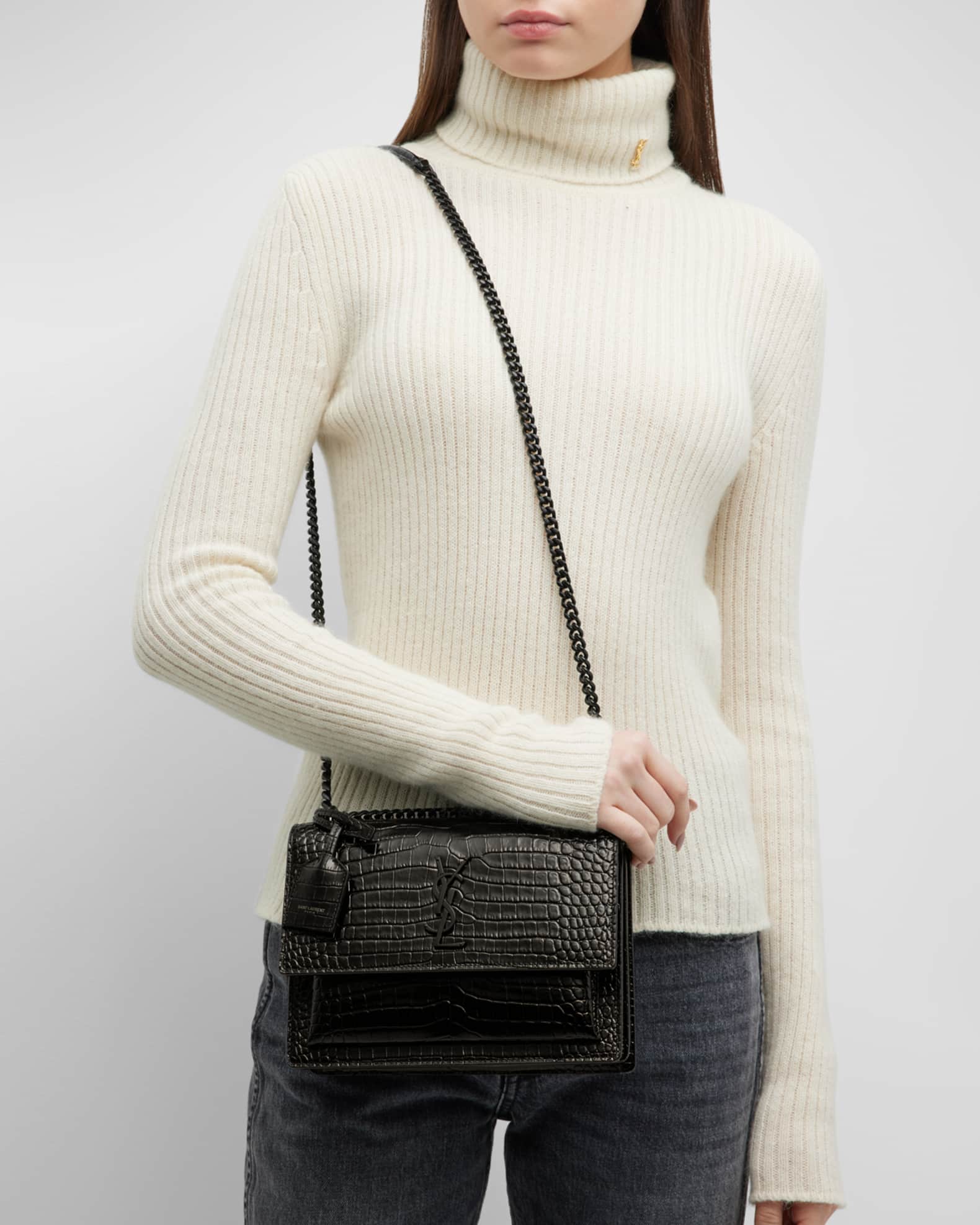 Ysl sunset medium croc cheap