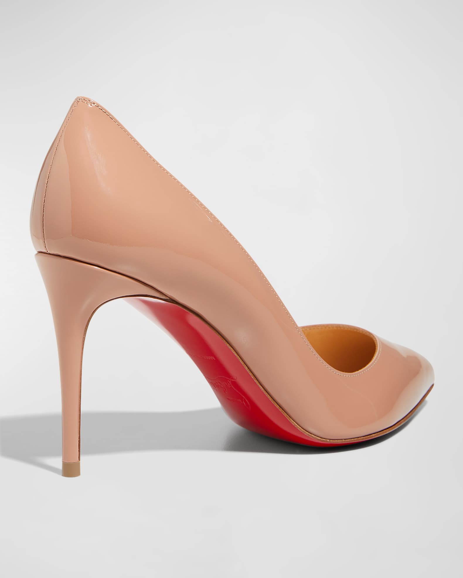 Christian Louboutin, Shoes, Christian Louboutin Pigalle Follies 0 Patent  Nude Size 38 8