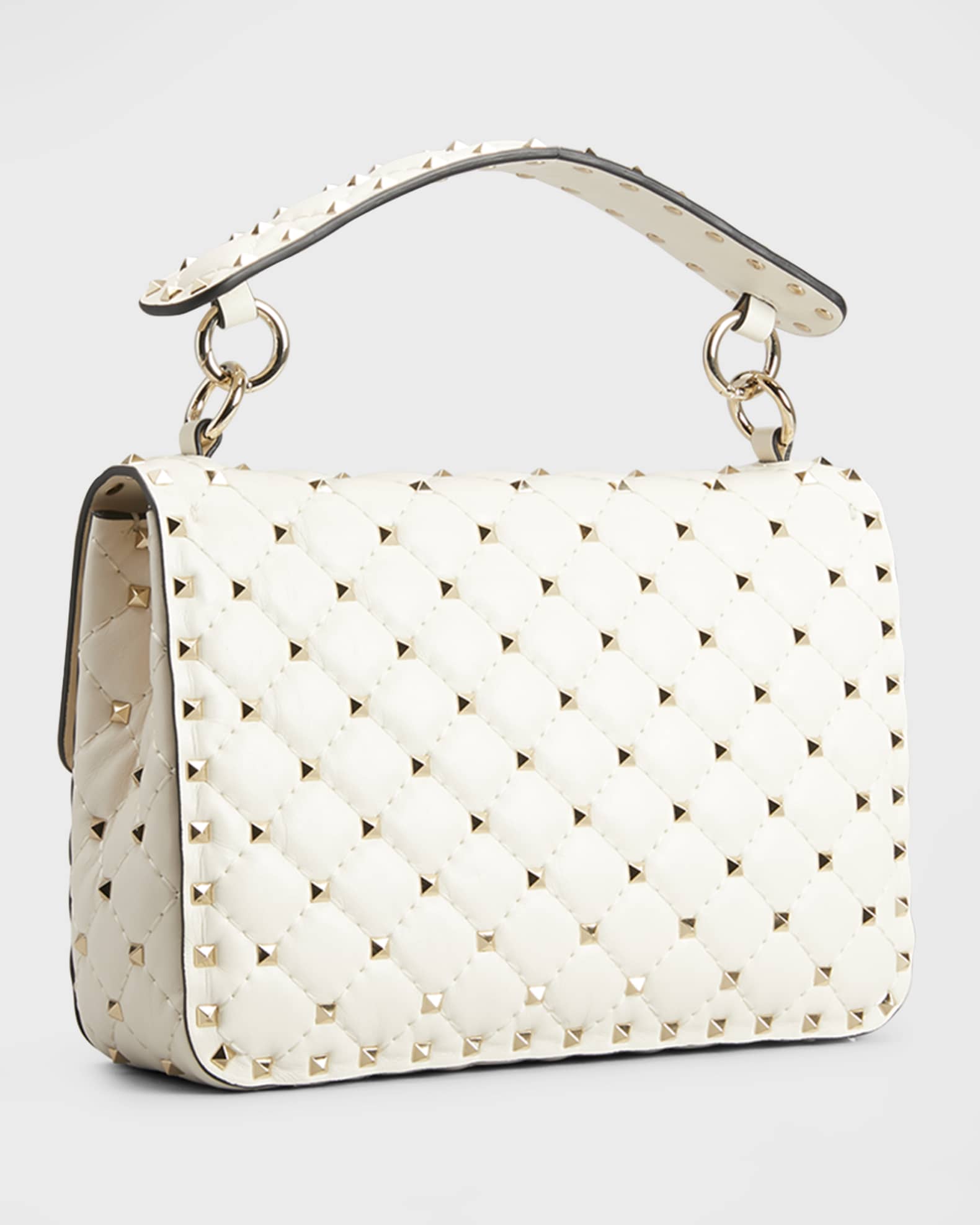 Valentino Garavani Rockstud Spike Medium Quilted TopHandle Bag