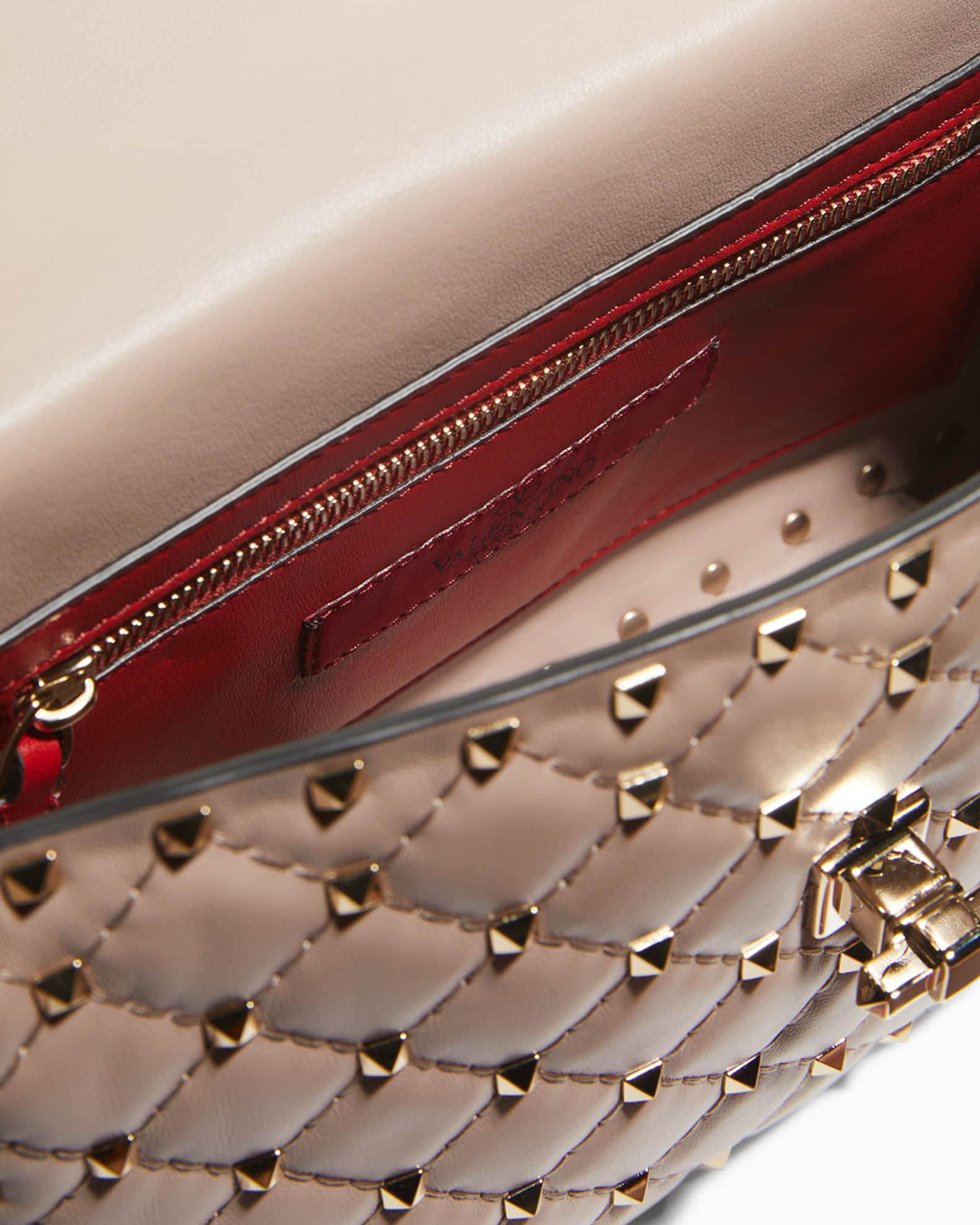 Valentino Garavani Rockstud Spike Medium Quilted TopHandle Bag