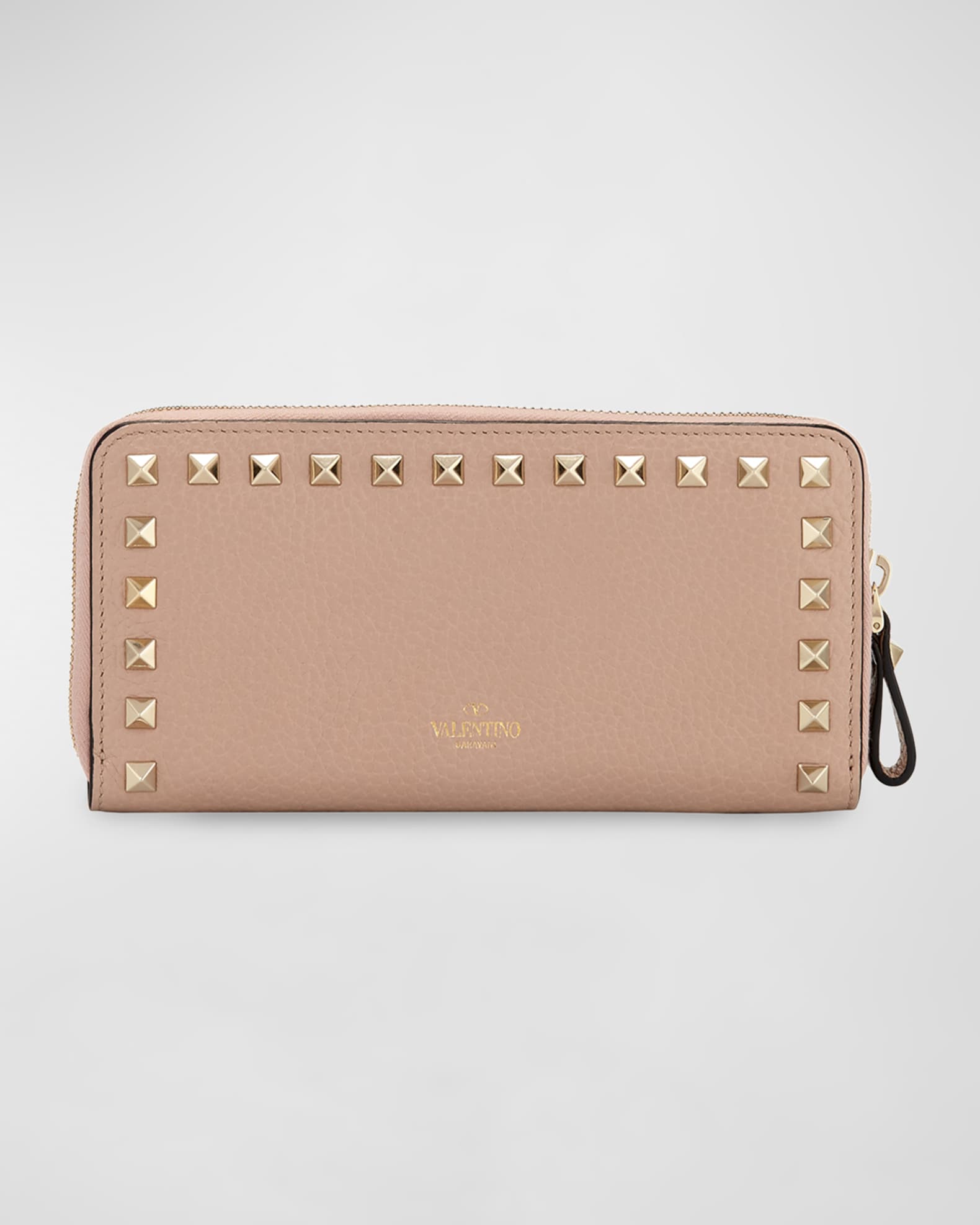 Valentino Garavani Rockstud Leather Continental Wallet