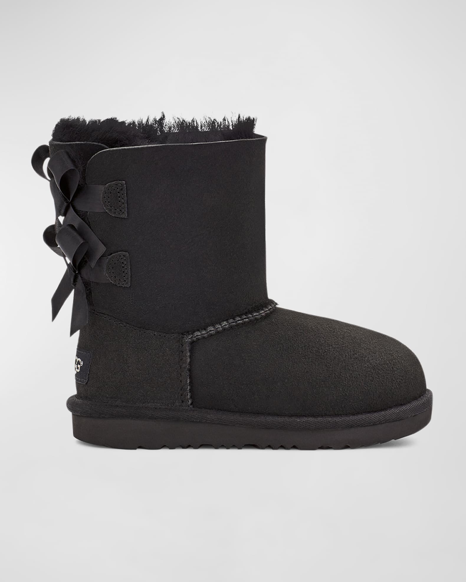 UGG Girl's Bailey Bow II Crisscross Ribbon Suede Boots, Kids | Neiman ...