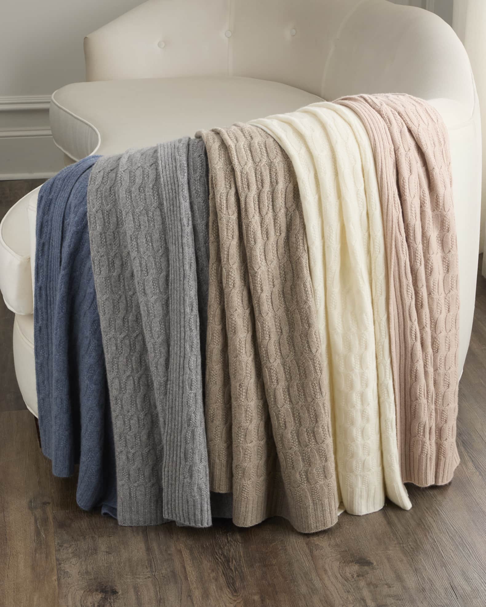 Seed-Stitch Cable Throw 0