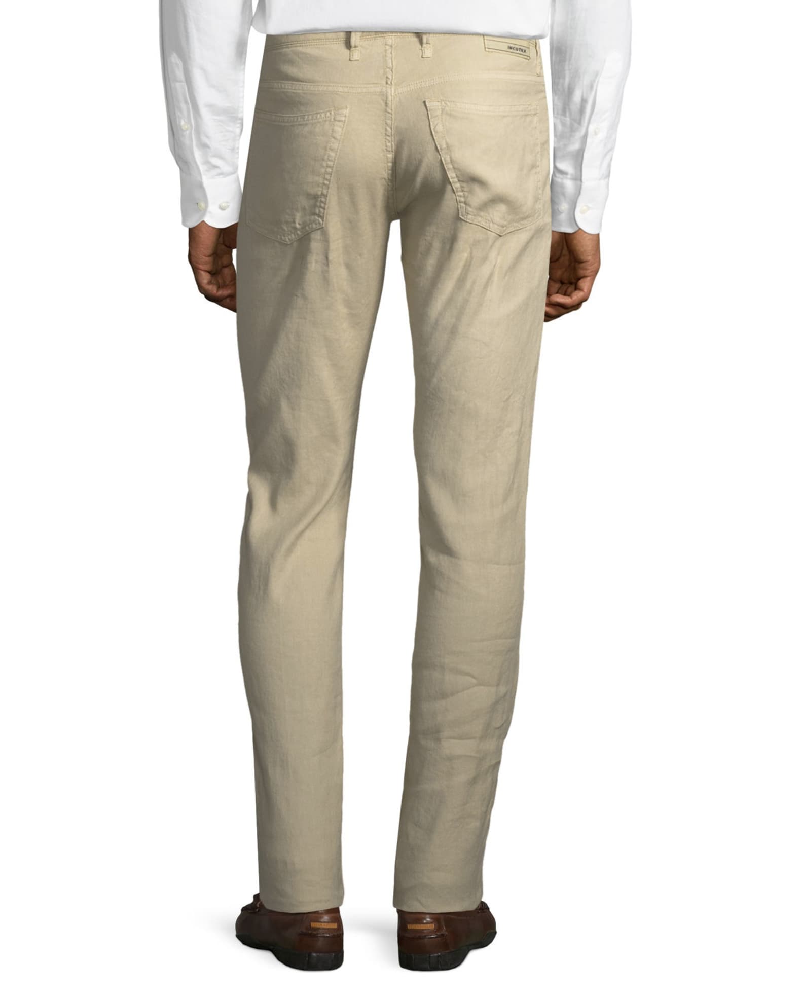 Incotex 5-Pocket Chino Flat-Front Trousers | Neiman Marcus