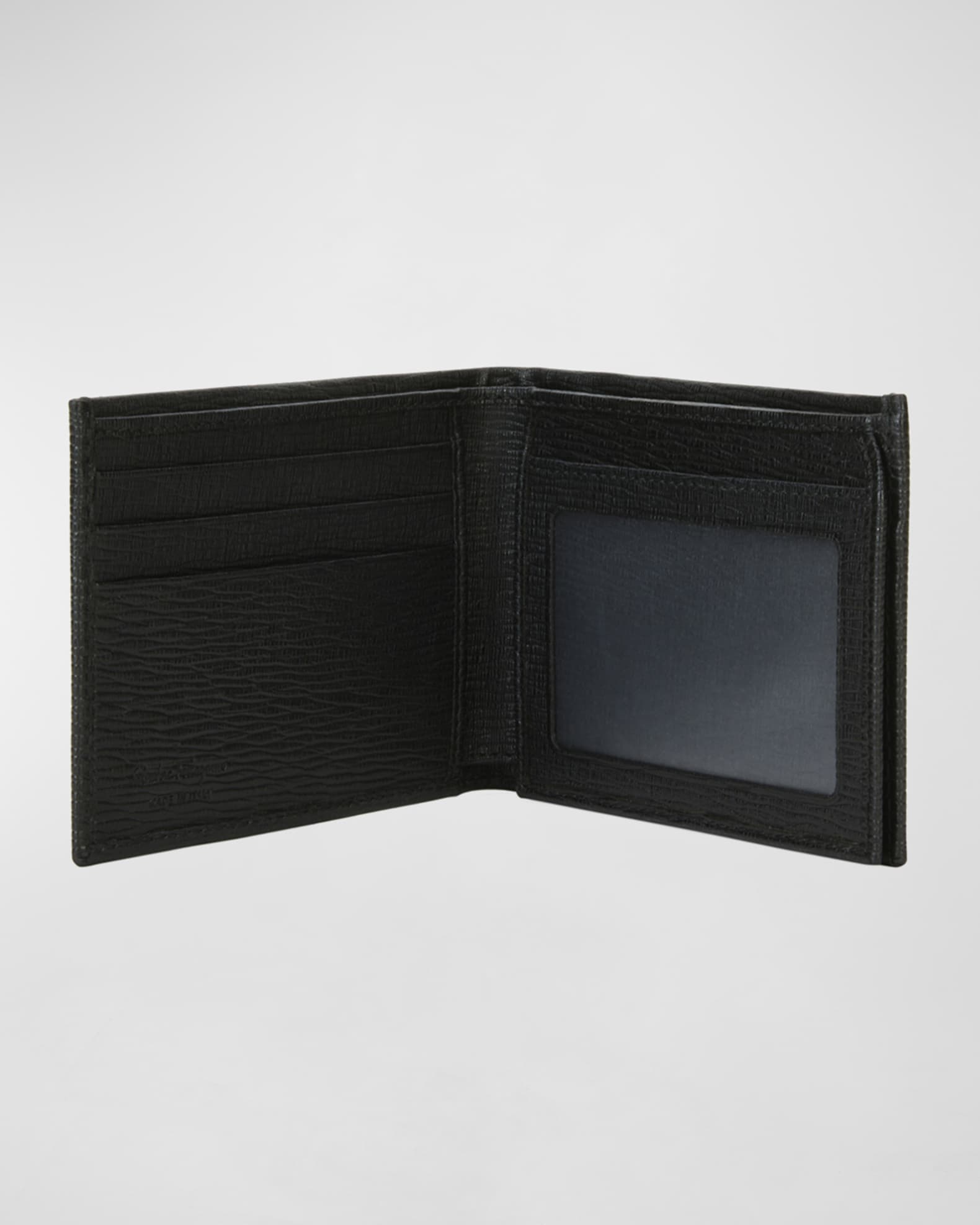 Ferragamo Men's Revival Gancini Bi-Fold Leather Wallet with