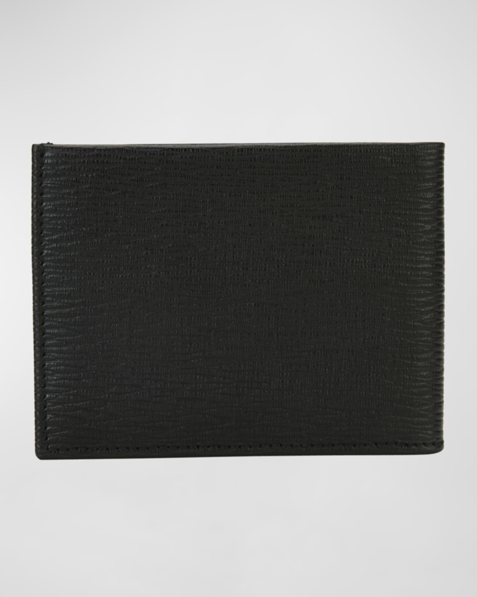 Salvatore Ferragamo Woven Leather Bi-Fold Wallet - Ziniosa