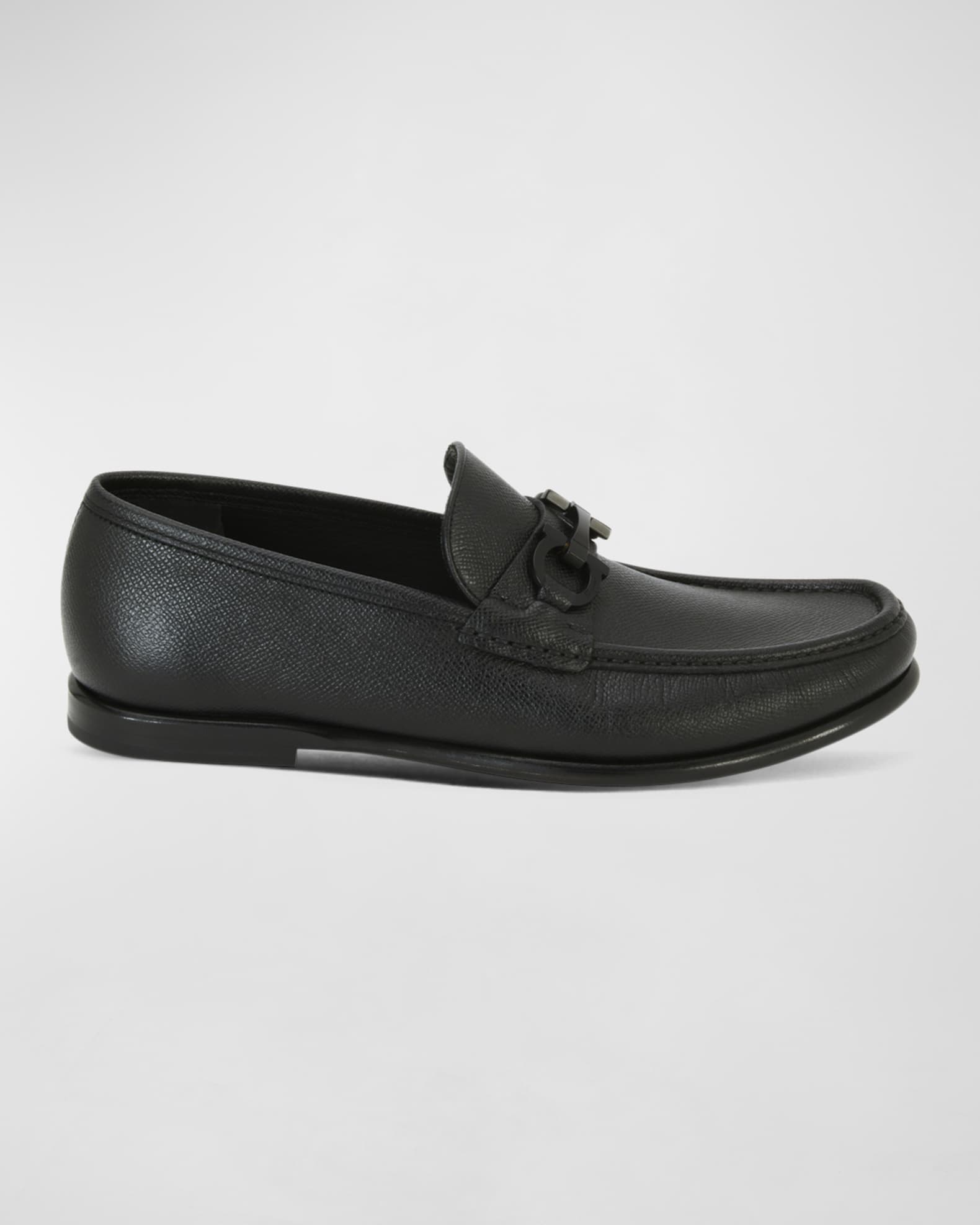 Salvatore Ferragamo Gancini Reversible Bit Moccasin loafers - Black