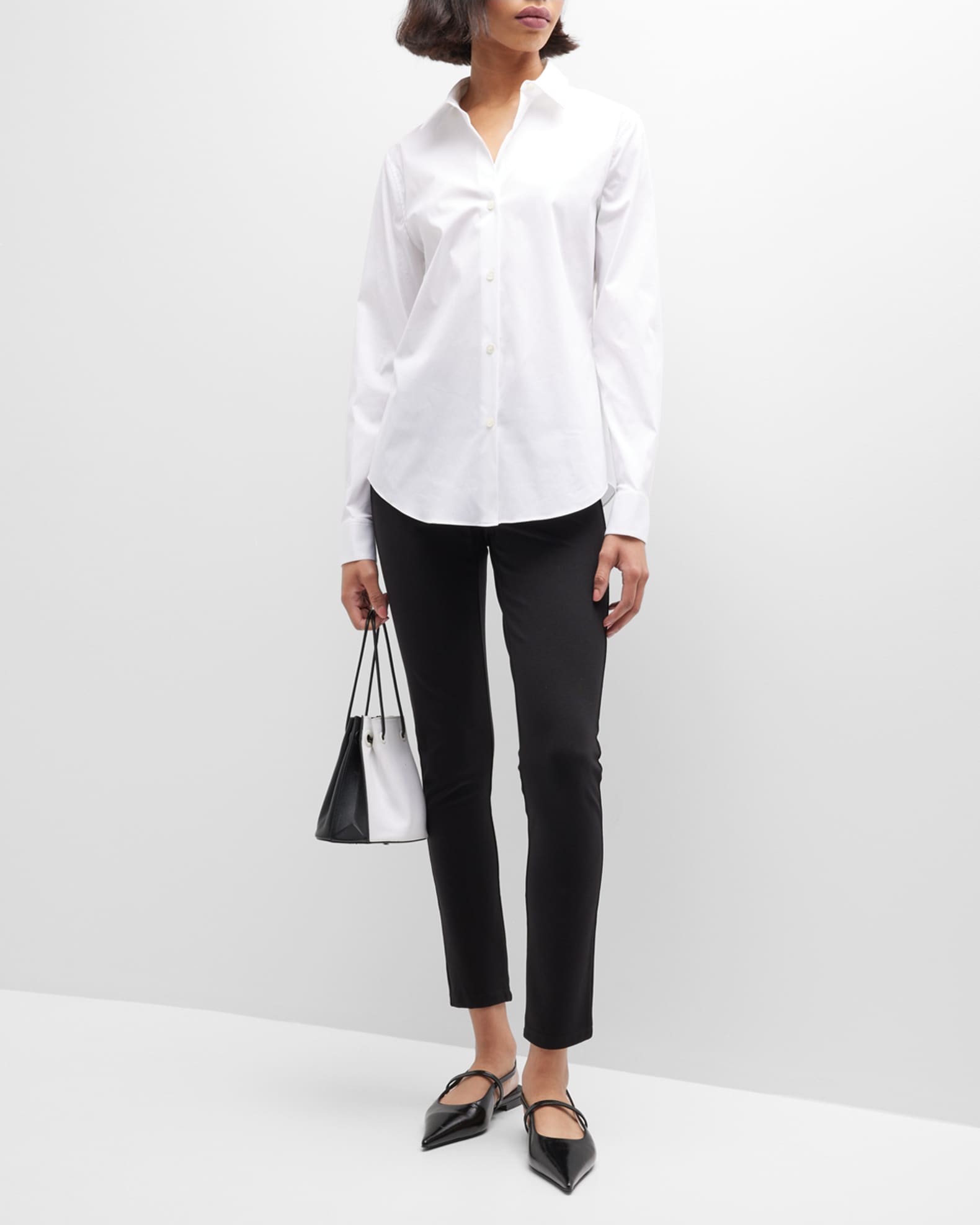 Theory Tenia Long-Sleeve Blouse | Neiman Marcus