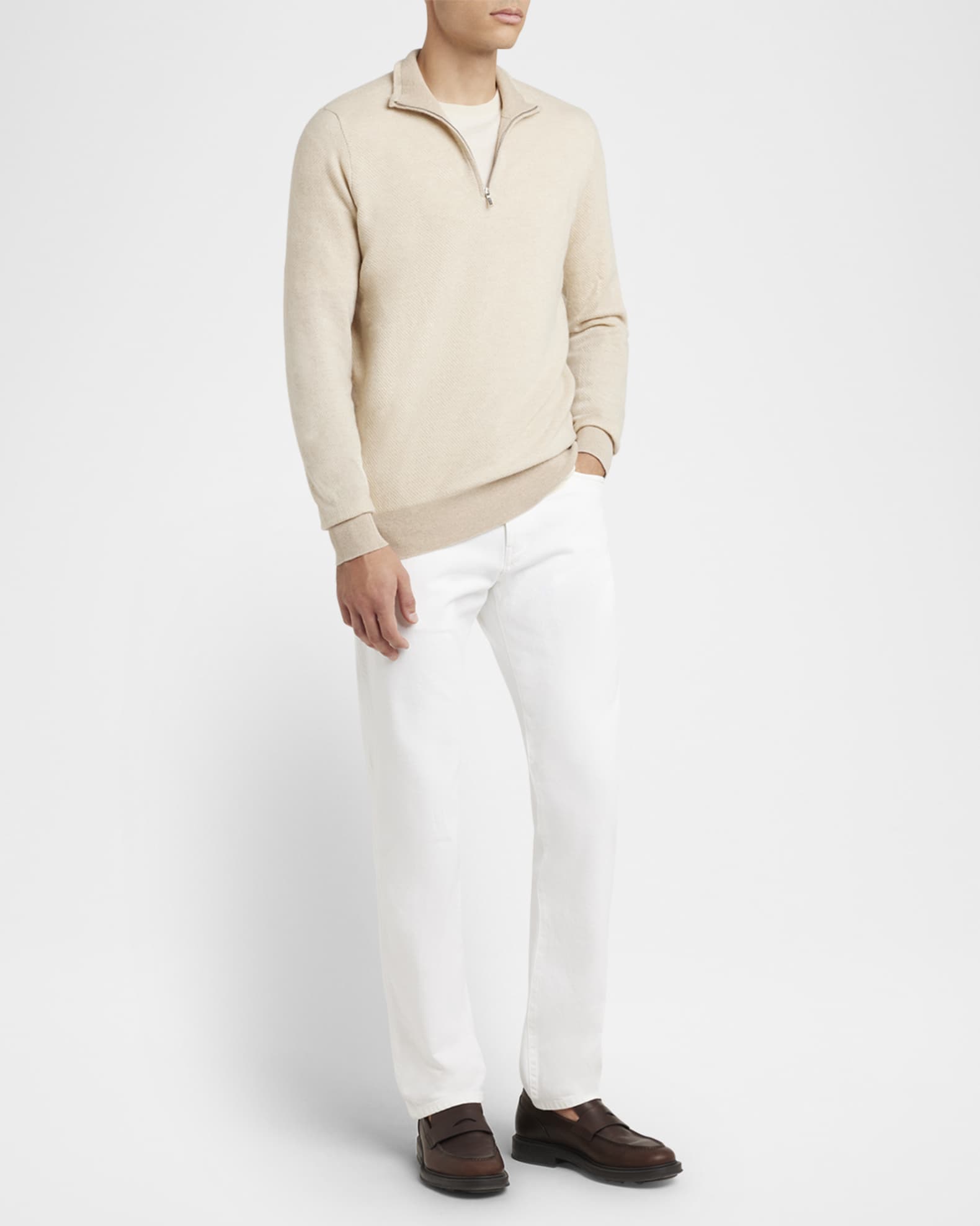Men's Roadster 1/4-Zip Cashmere Sweater 1