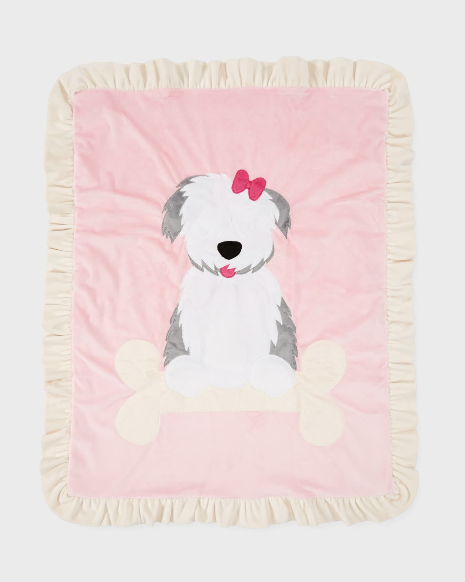 Puppy Love Plush Baby Blanket, Pink 0