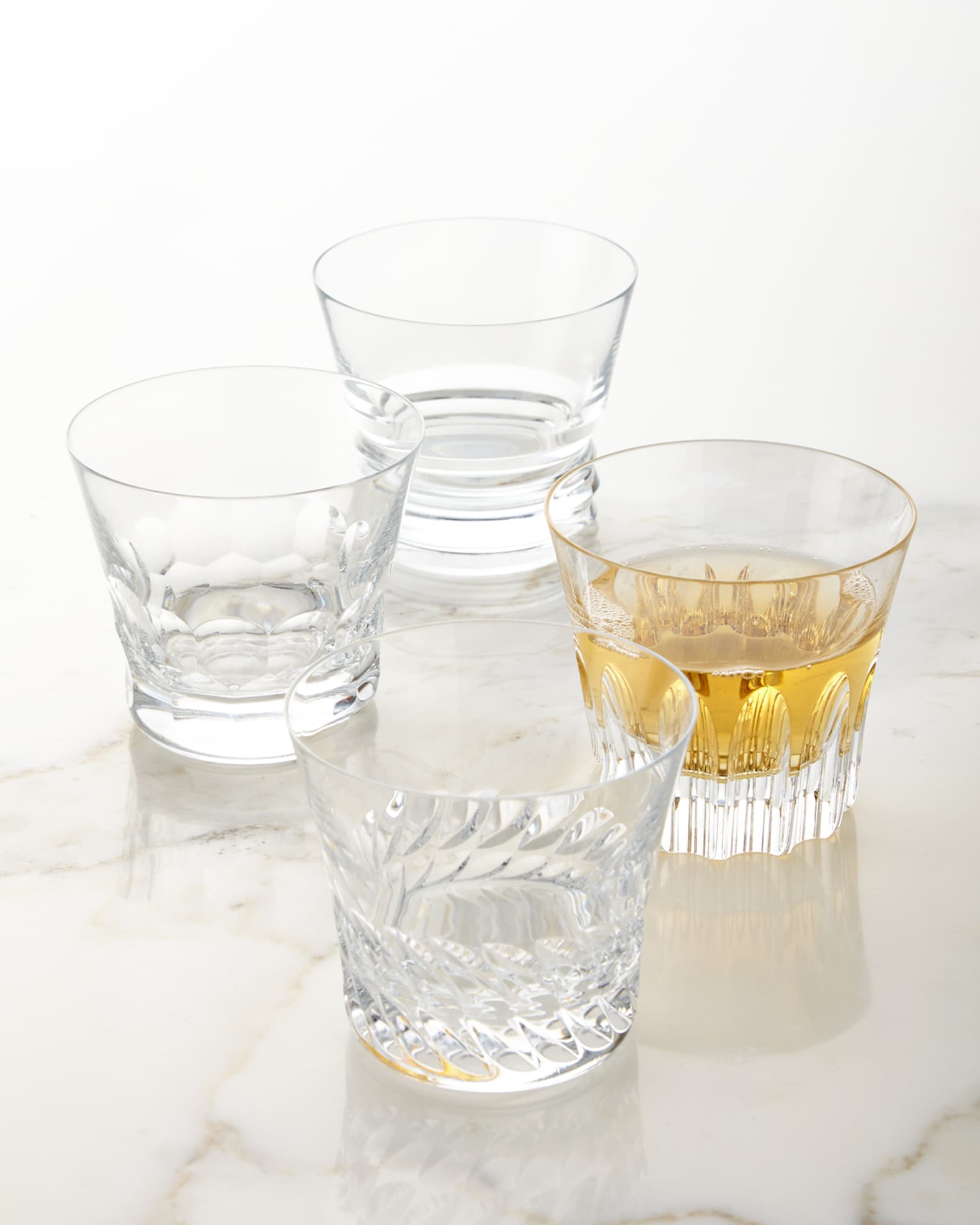Dallas Assorted Double Old-Fashioned Glasses, Set of 4 1