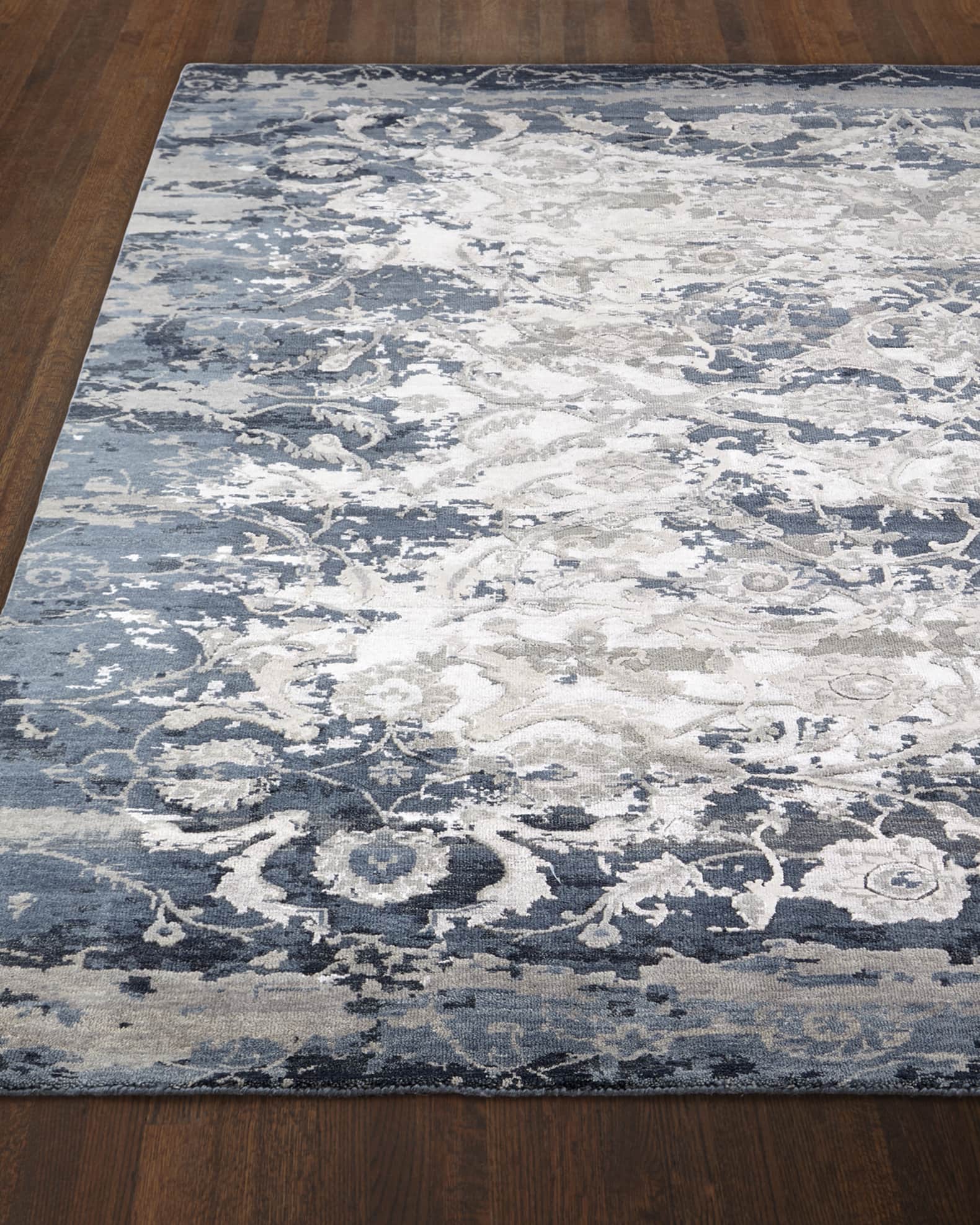 Deep Horizon Hand-Knotted Rug | Neiman Marcus