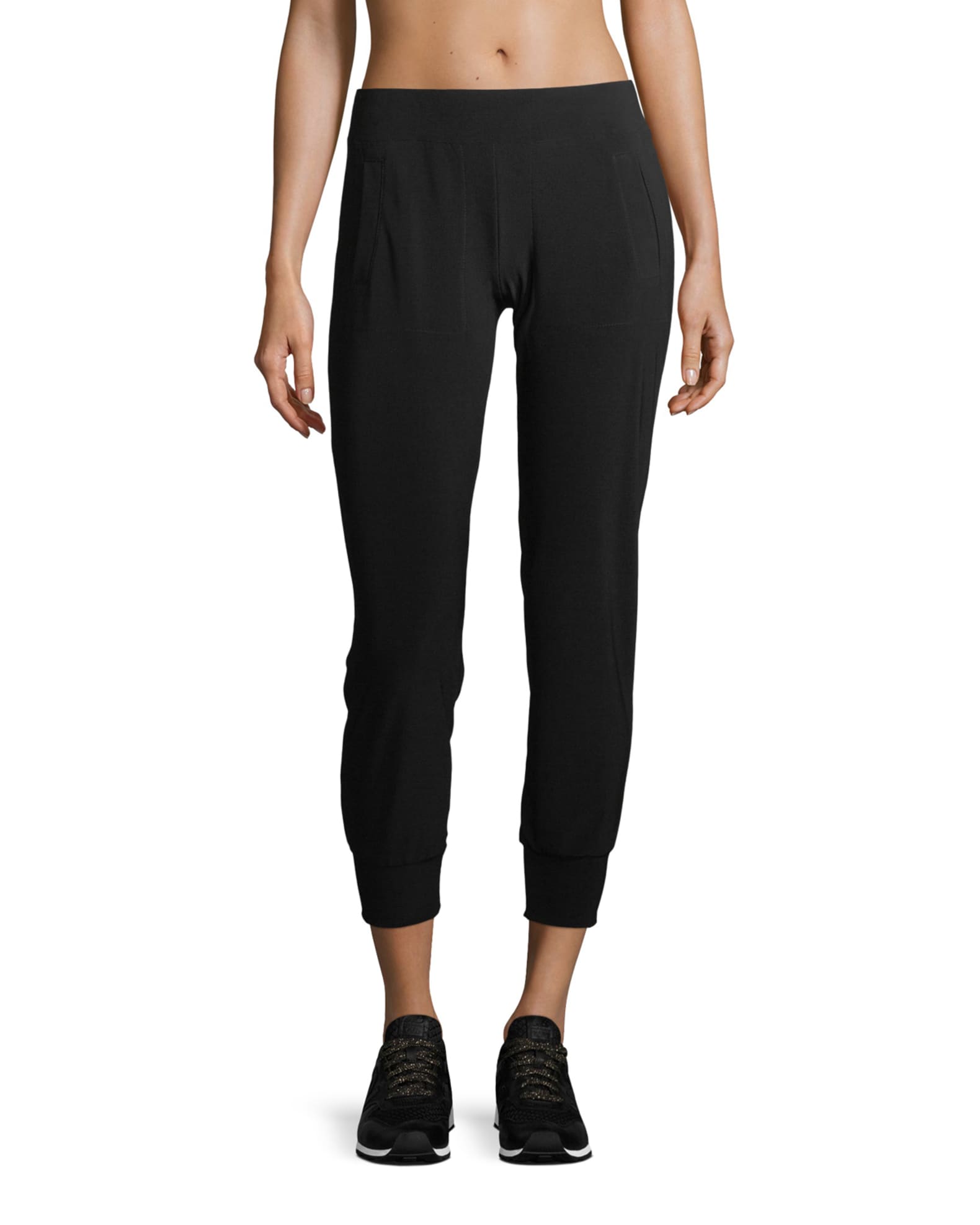 Norma Kamali Pull On Stretch Jersey Jogger Pants Neiman Marcus