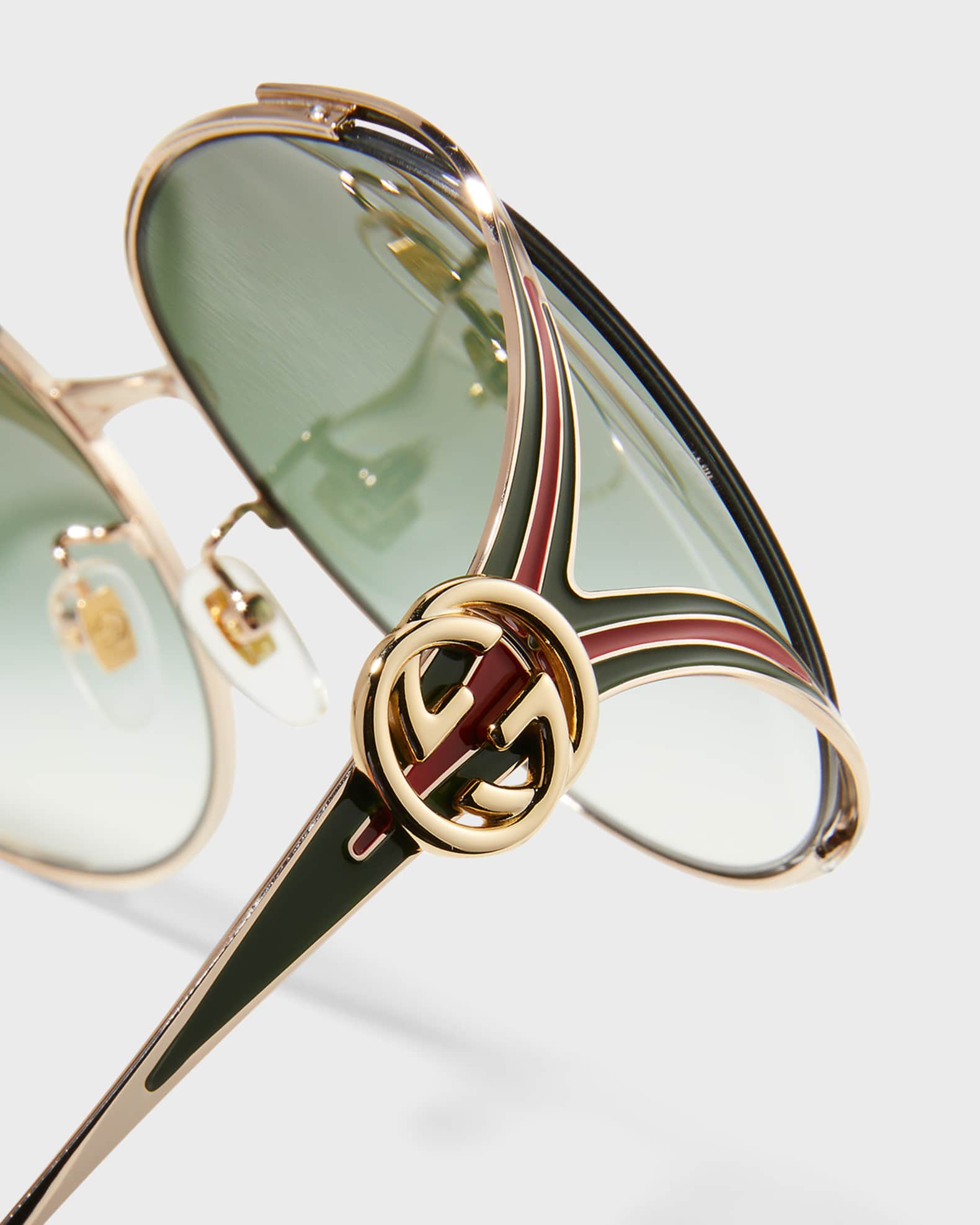Oversized Oval GG Sunglasses