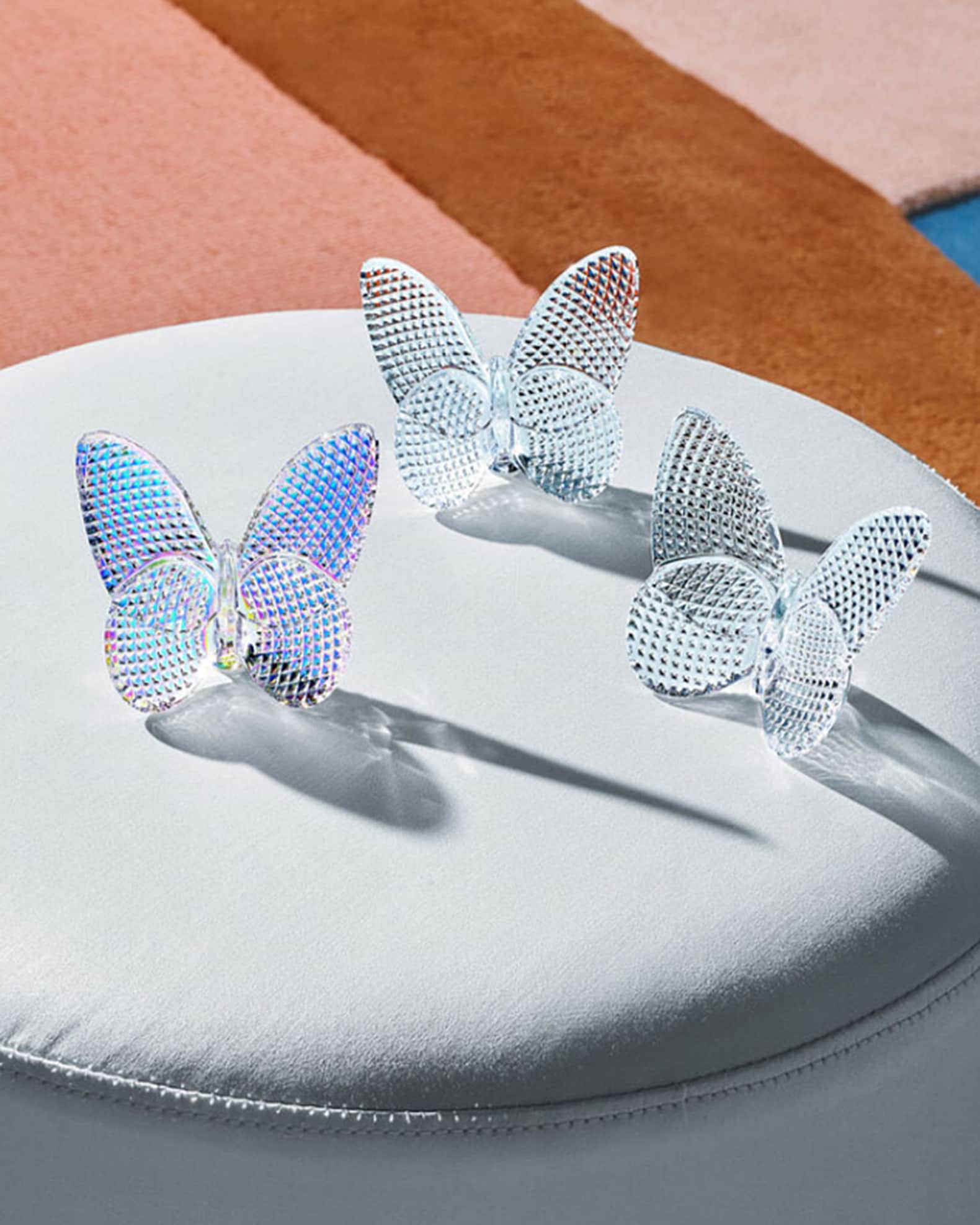2.5" Lucky Crystal Iridescent Diamante Butterfly 1