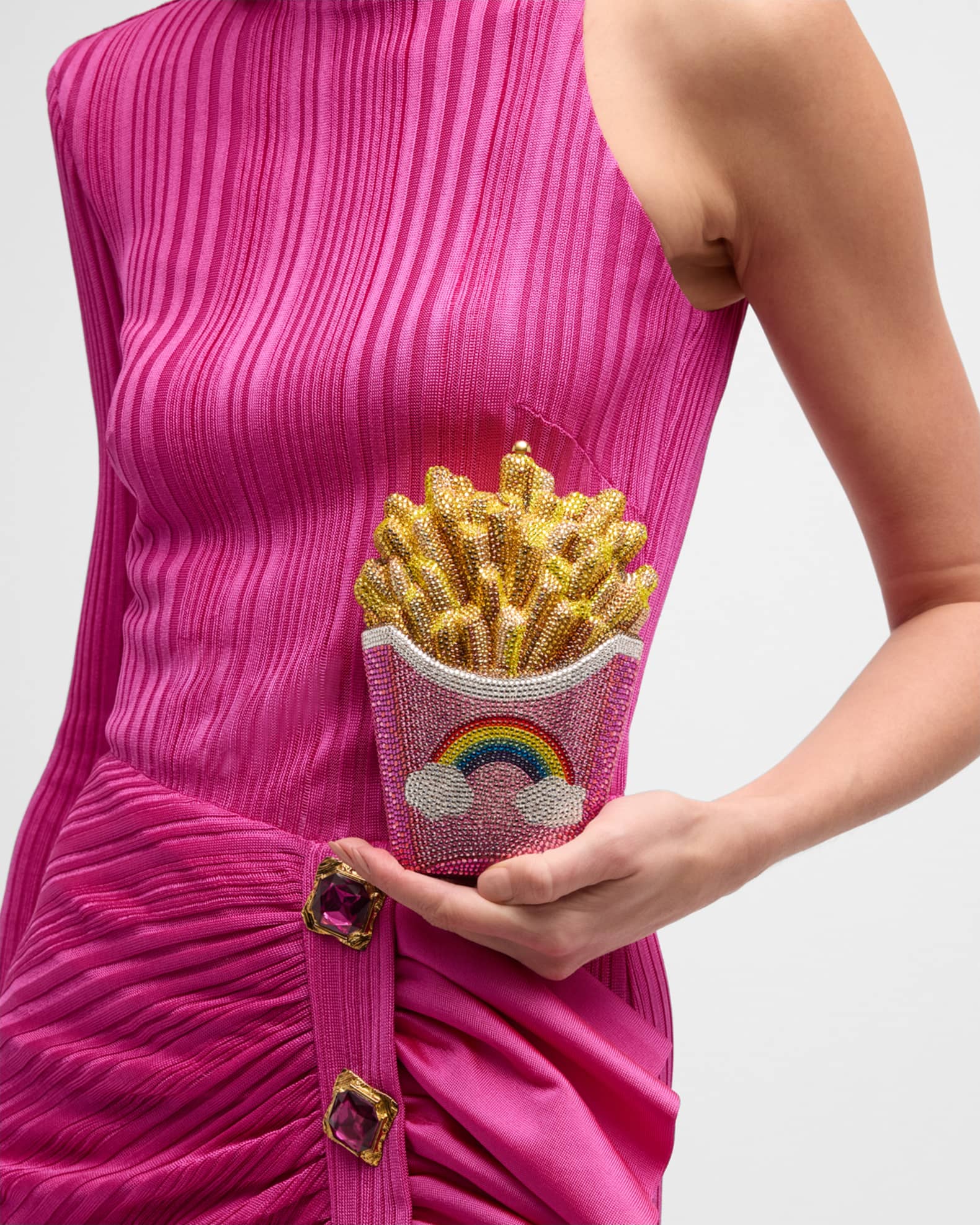 Judith Leiber Couture French Fries Rainbow Clutch Bag Neiman Marcus