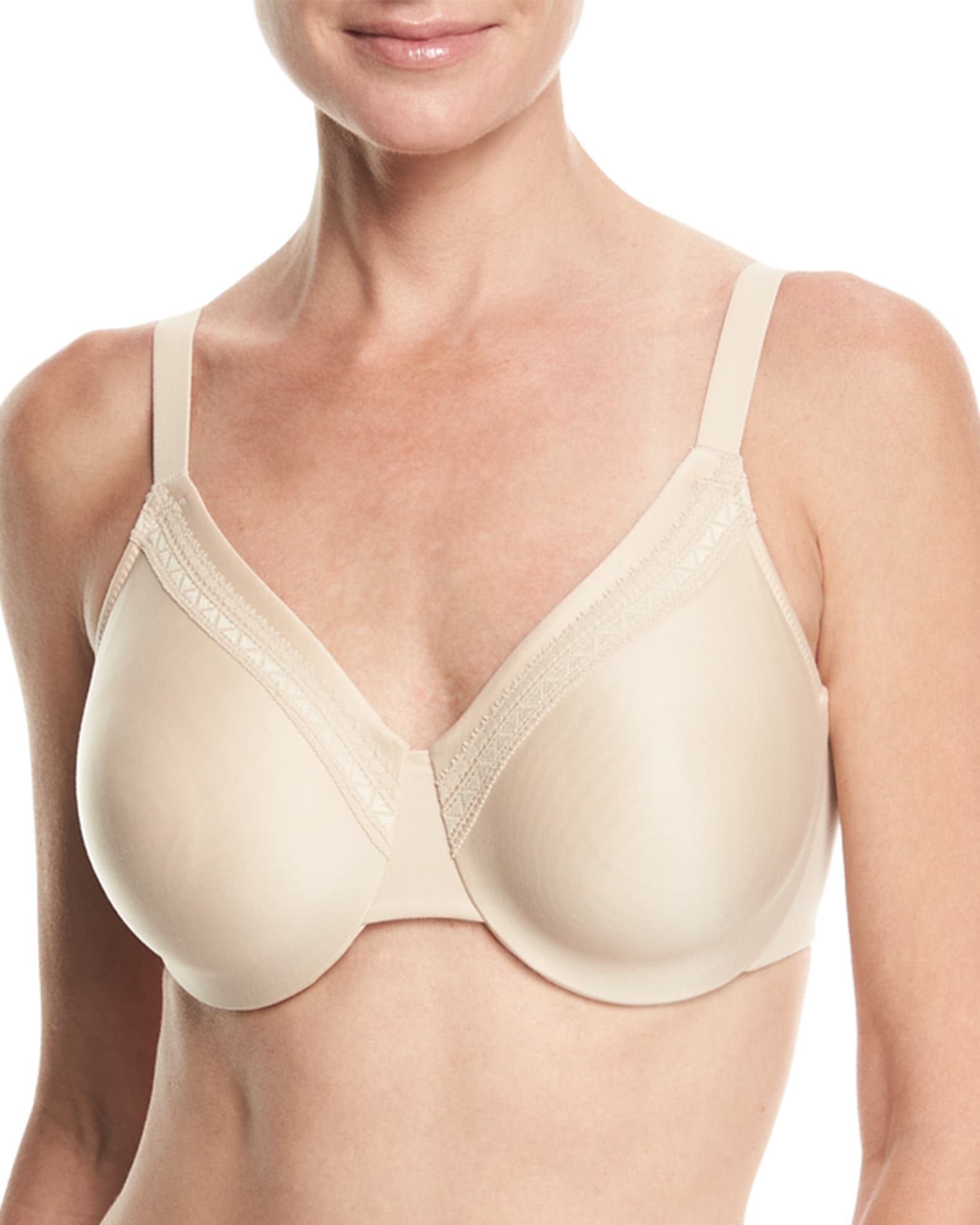 Brand New Wacoal How Perfect Full Figure Wireless Bra Color: Sand