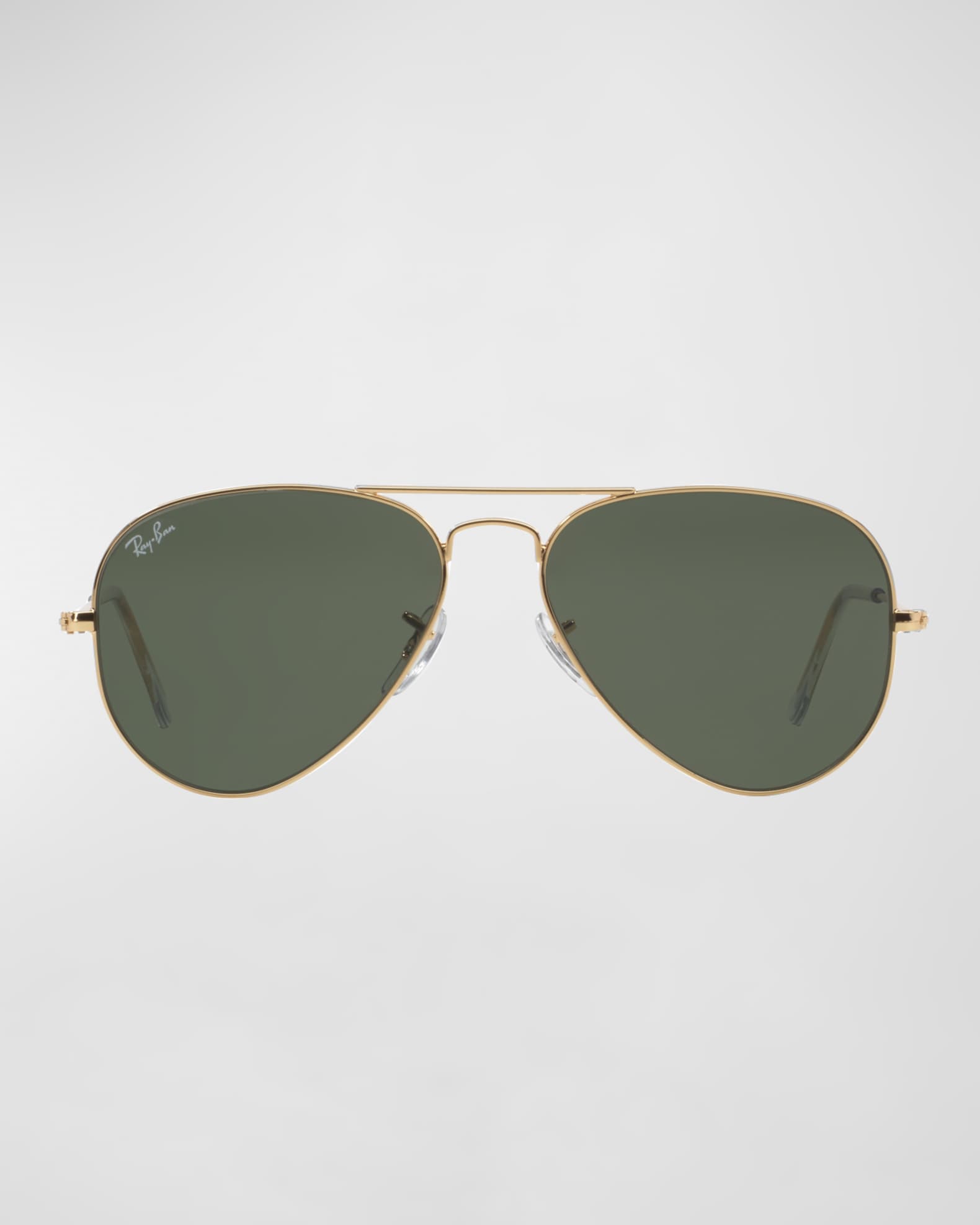Monochromatic Metal Aviator Sunglasses, Yellow Pattern, 55MM 1