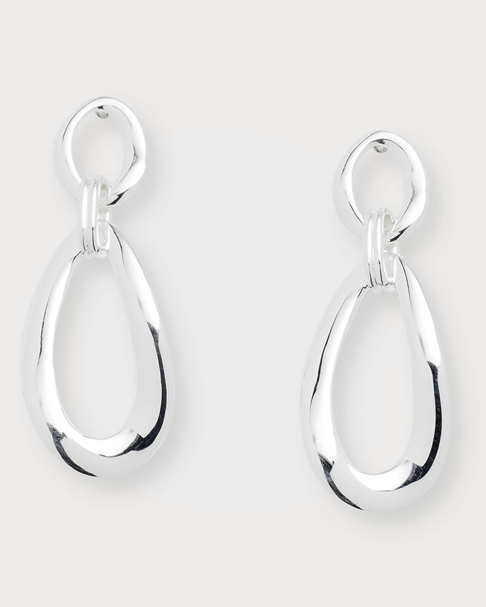 Ippolita Mini Smooth Snowman Earrings in Sterling Silver Neiman Marcus