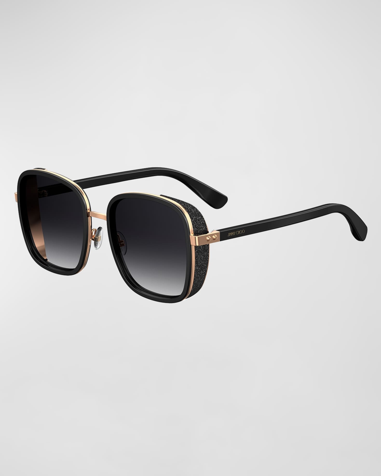 Jimmy Choo Elvas Mirrored Square Sunglasses | Neiman Marcus