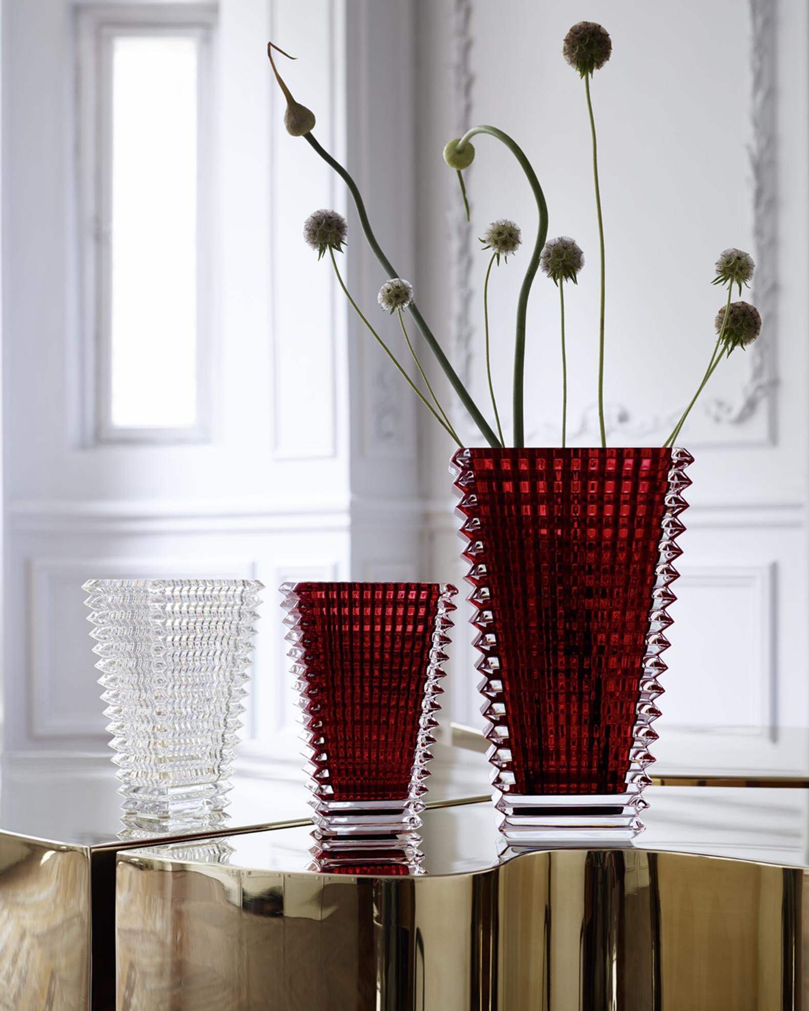 Baccarat Eye Vase クリア クリスタル 花瓶 Baccarat Eye Vase クリア クリスタル 花瓶 Baccarat Eye Vase, Small