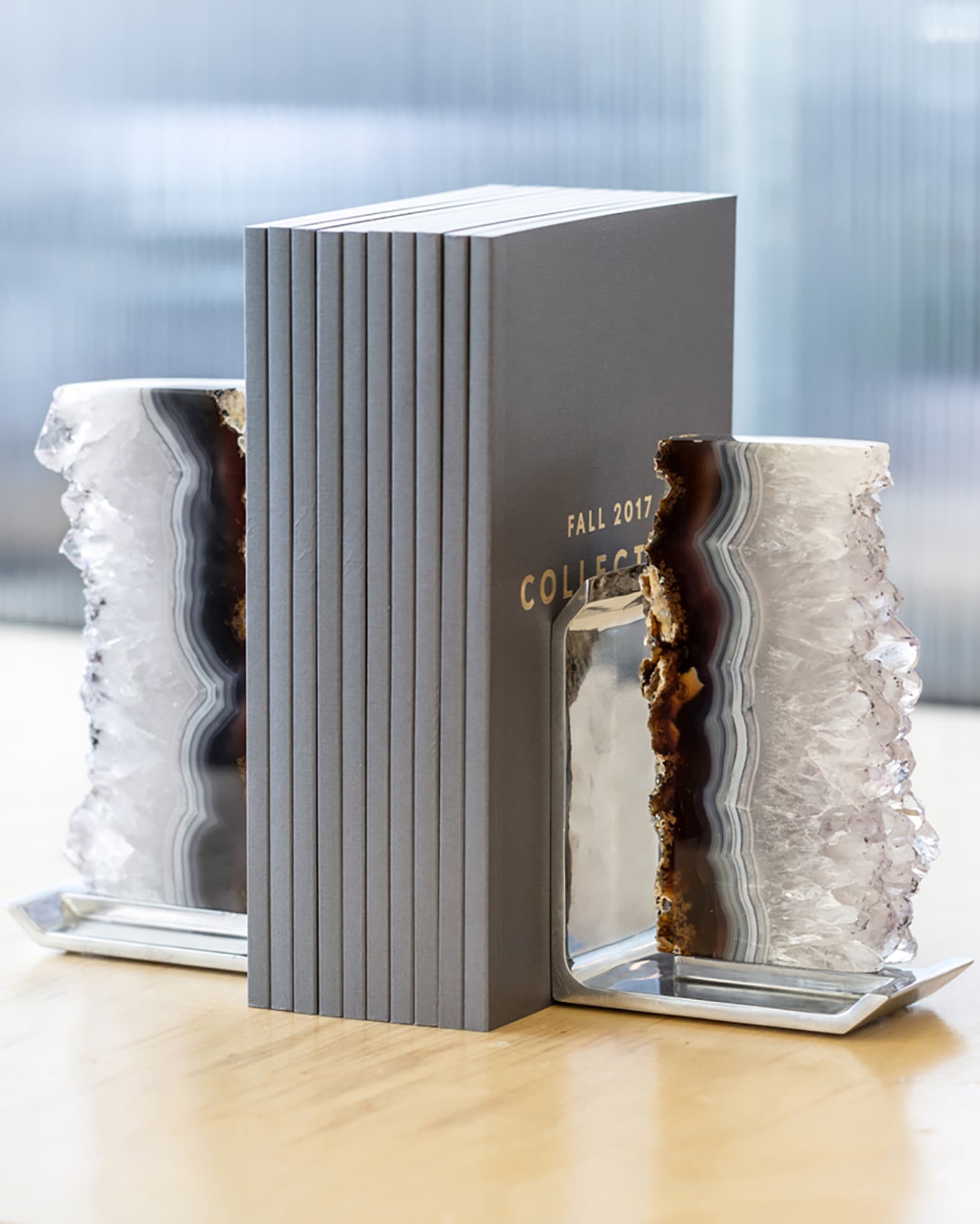 FIM Agate Druzy Bookends 1