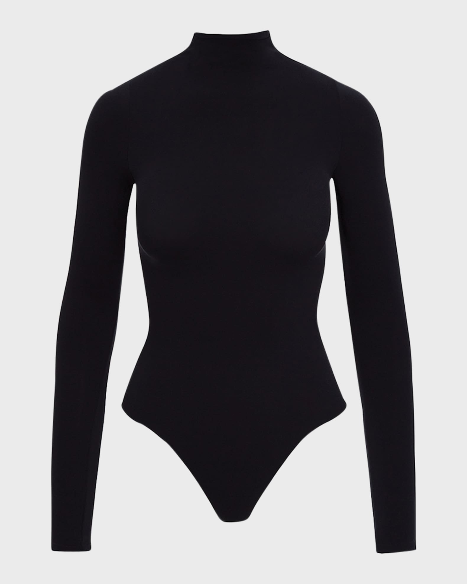 Commando Mock-Neck Long-Sleeve Ballet Bodysuit, One Size | Neiman Marcus