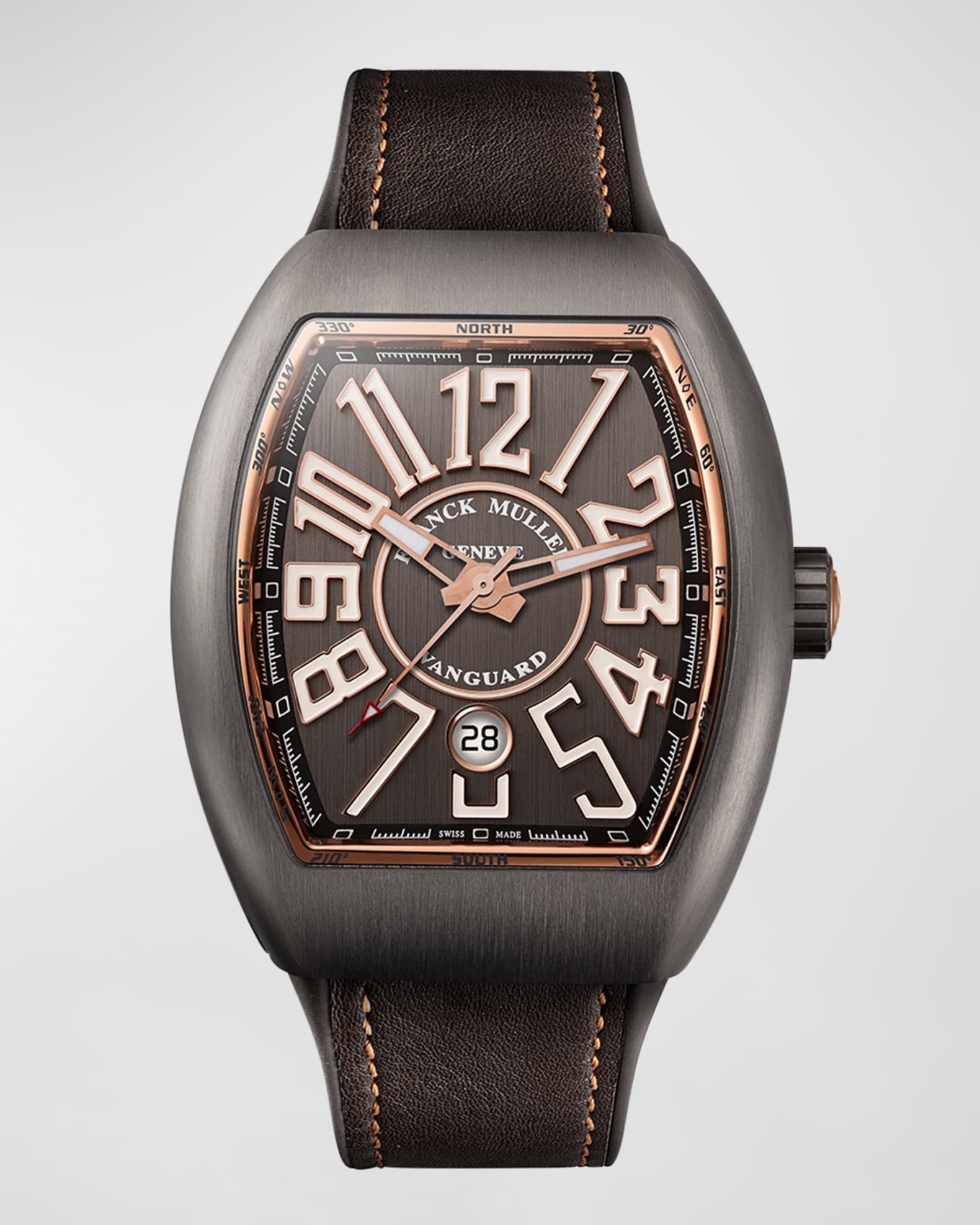 Men's 41mm Vanguard Brushed Titanium and 18K Rose Gold Watch 0
