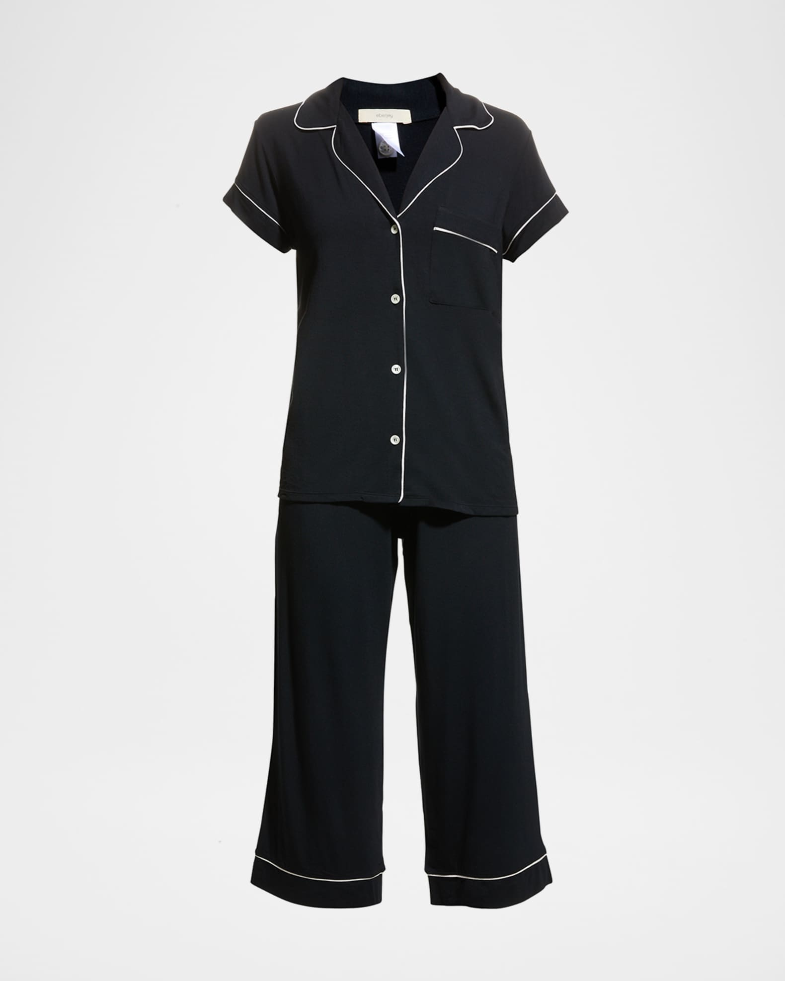 Gisele Short-Sleeve Cropped PJ Set 0
