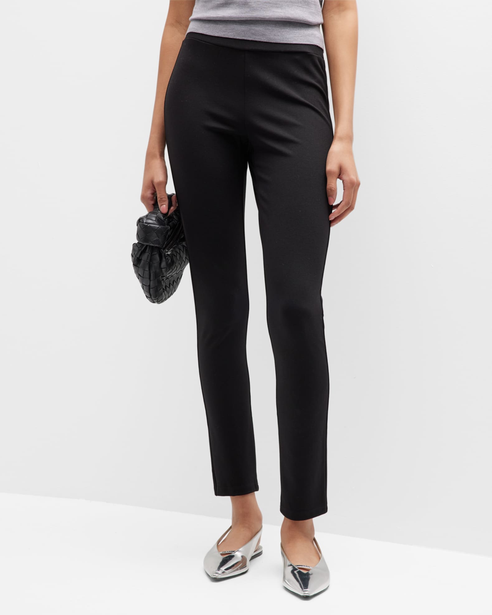 Theory Shawn Pull-On Stretch Leggings | Neiman Marcus