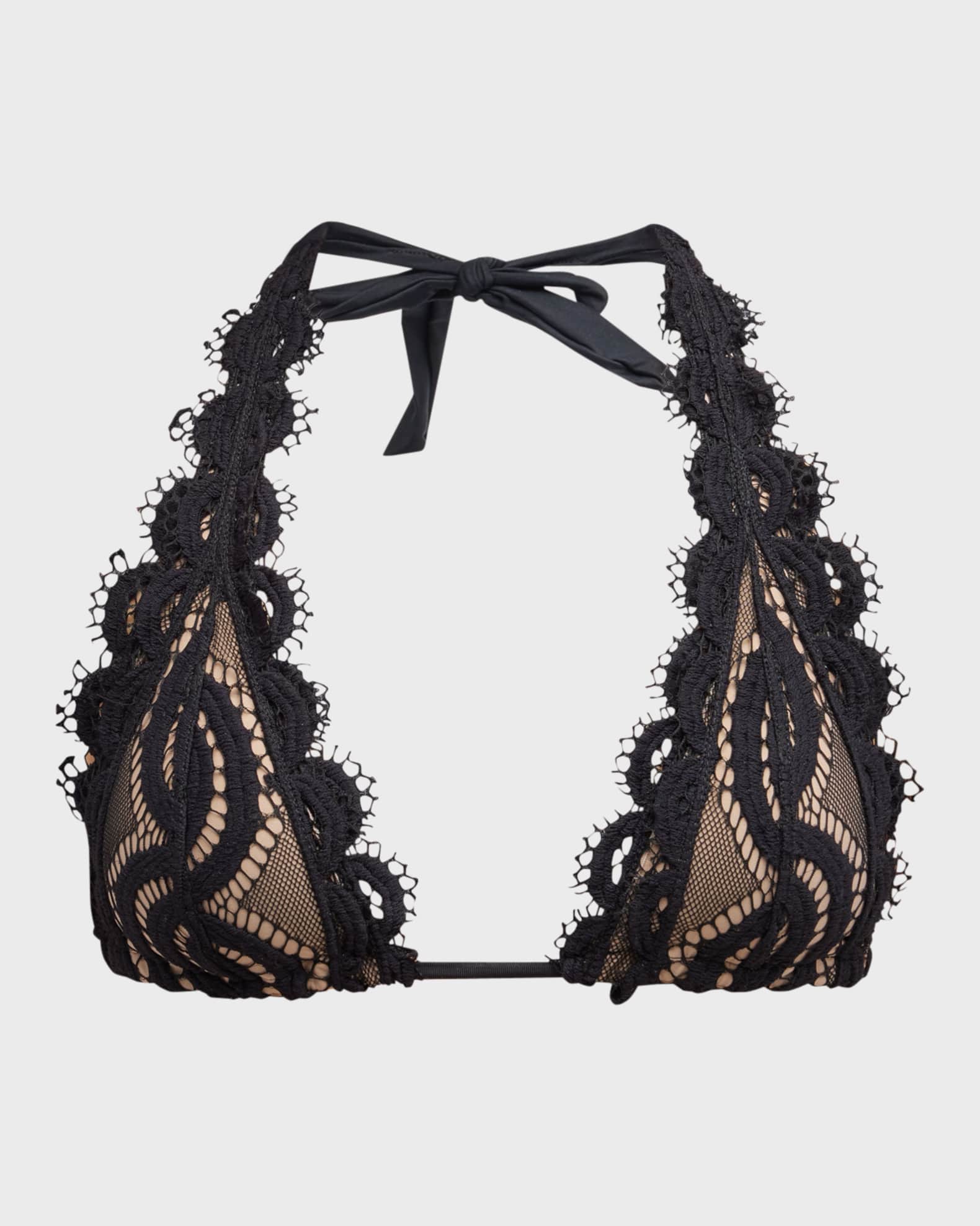 Lace halter bikini top online