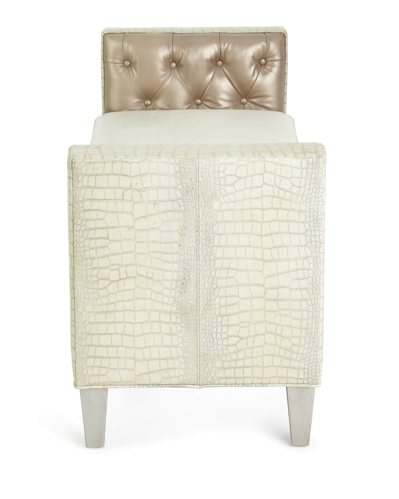 Justus Leather Bench 1