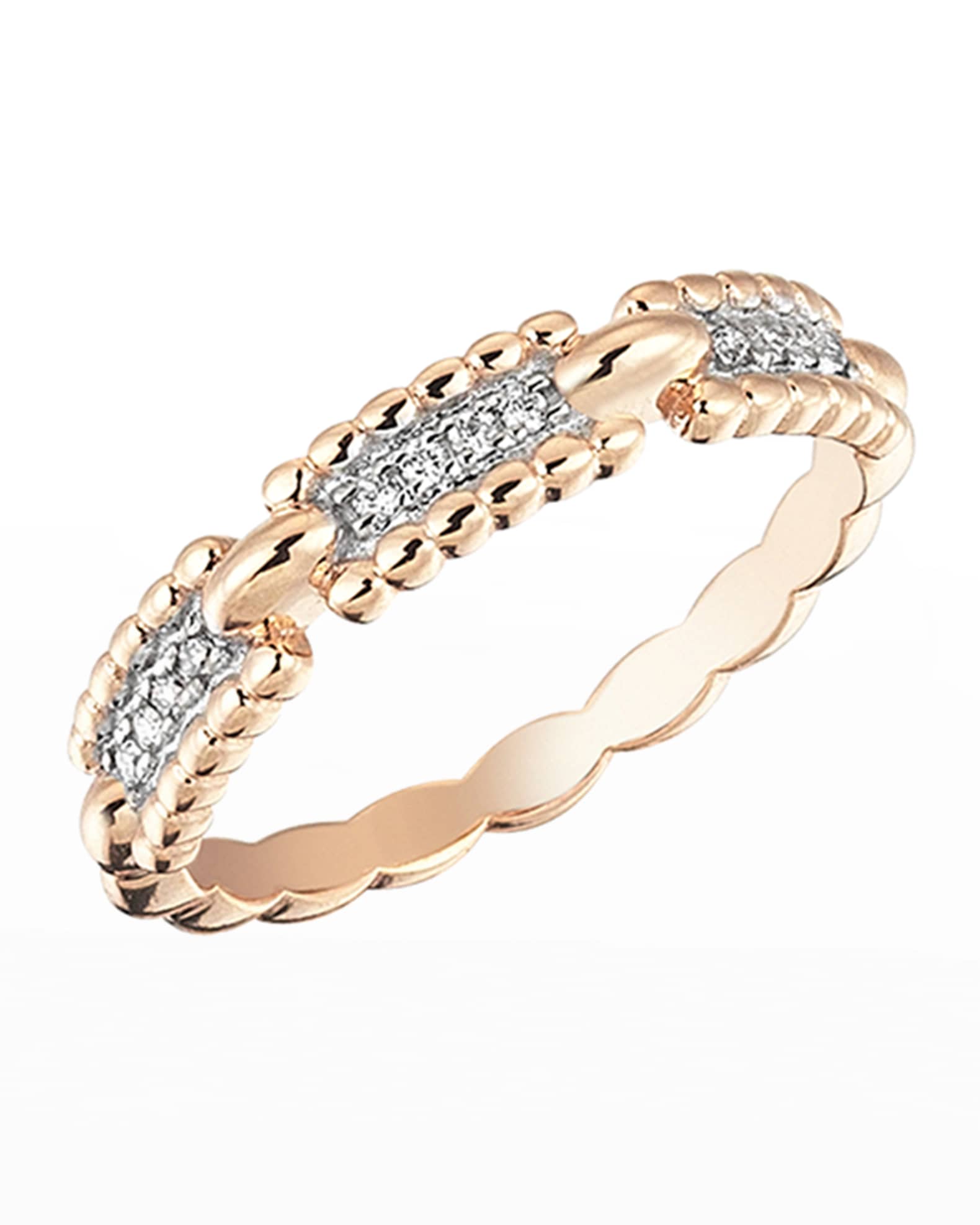Kismet by Milka Beads 14k Diamond One-Row Ring, Size 6.75 | Neiman Marcus