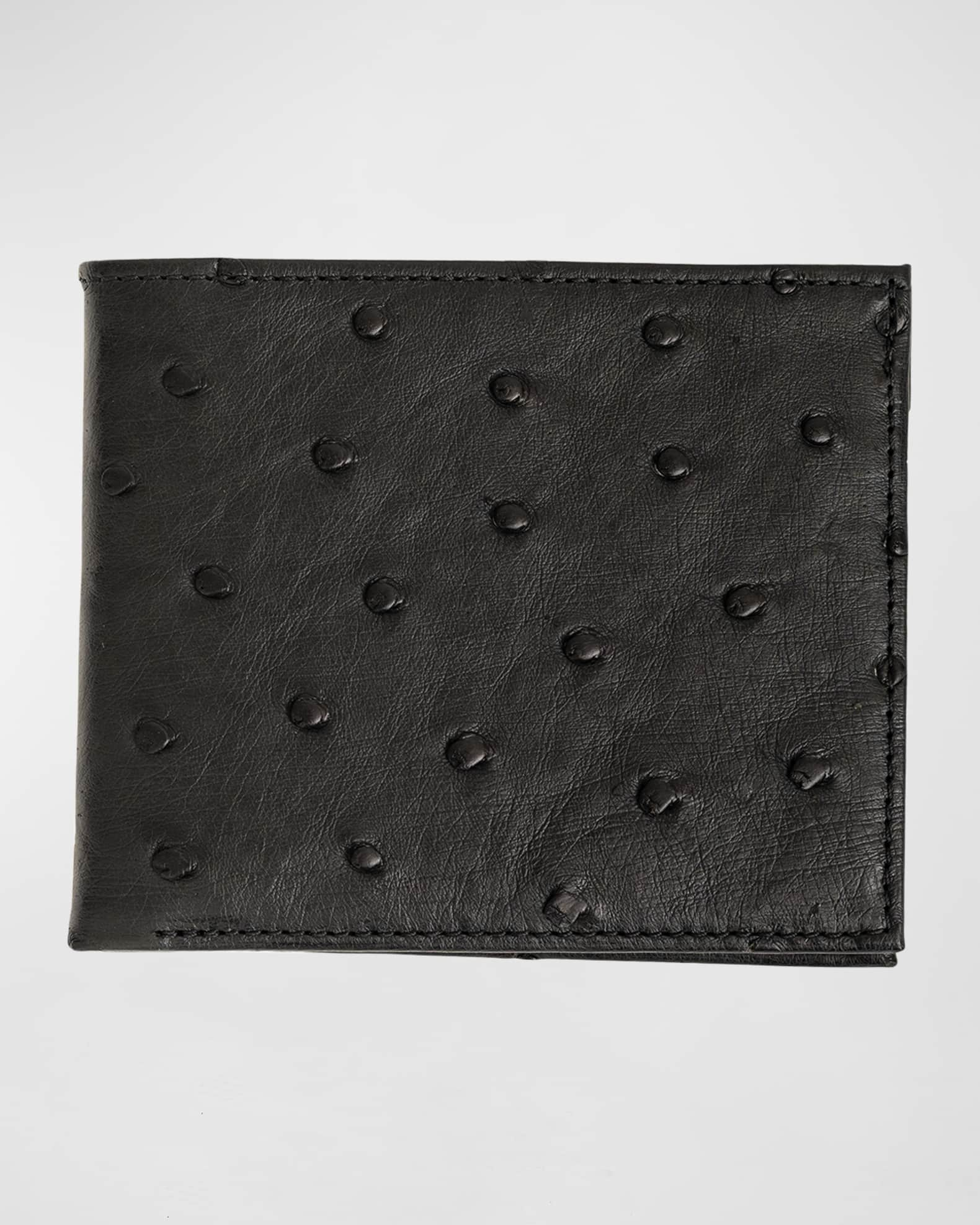 Double card holder Ostrich Leather - 