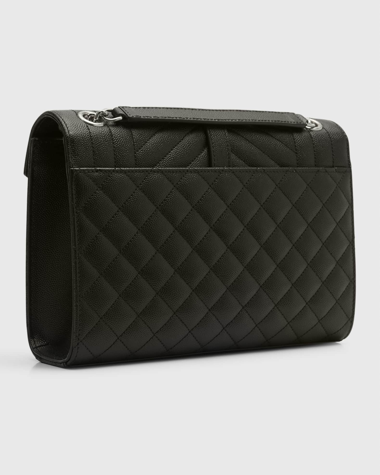 Saint Laurent Envelope Triquilt Medium YSL Shoulder Bag in