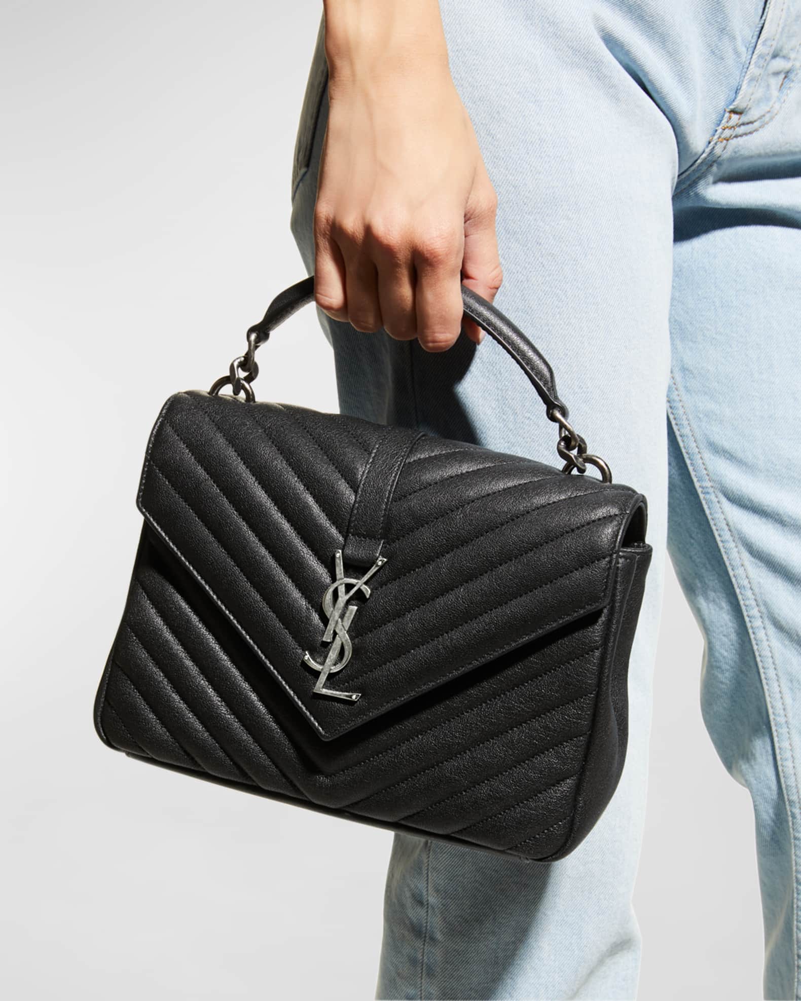 College medium quilted leather shoulder bag online
