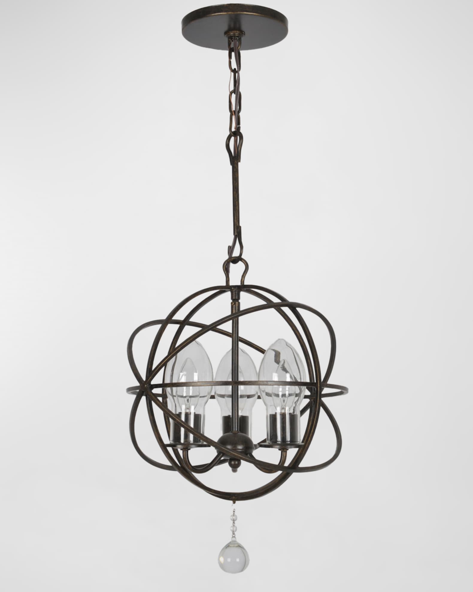 Crystorama Solaris 3Light Mini Chandelier Neiman Marcus